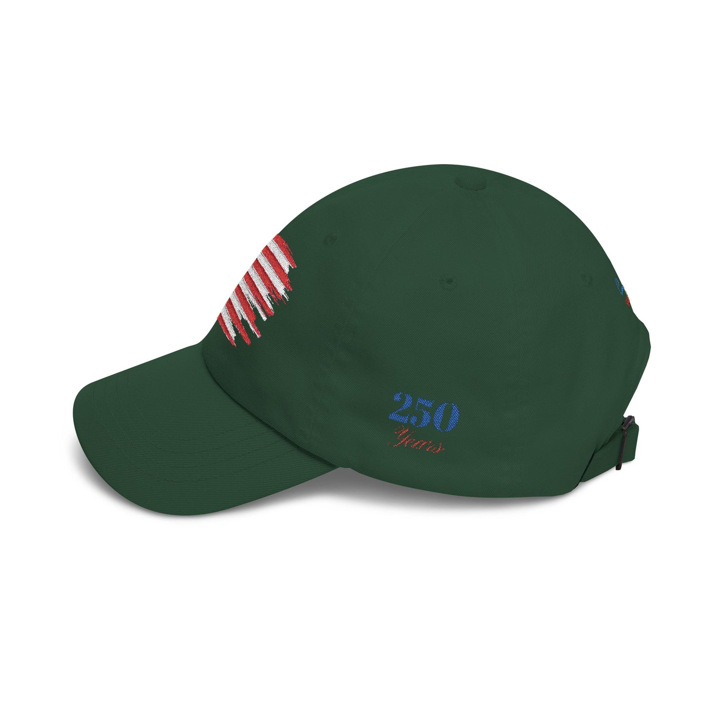 Embroidered American Flag Dad Cap 250 Years