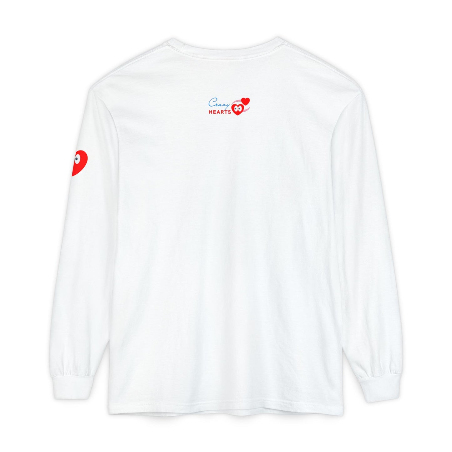 Grateful Long Sleeve T‑Shirt — Cozy Heart Graphic, Casual Gratitude Tee