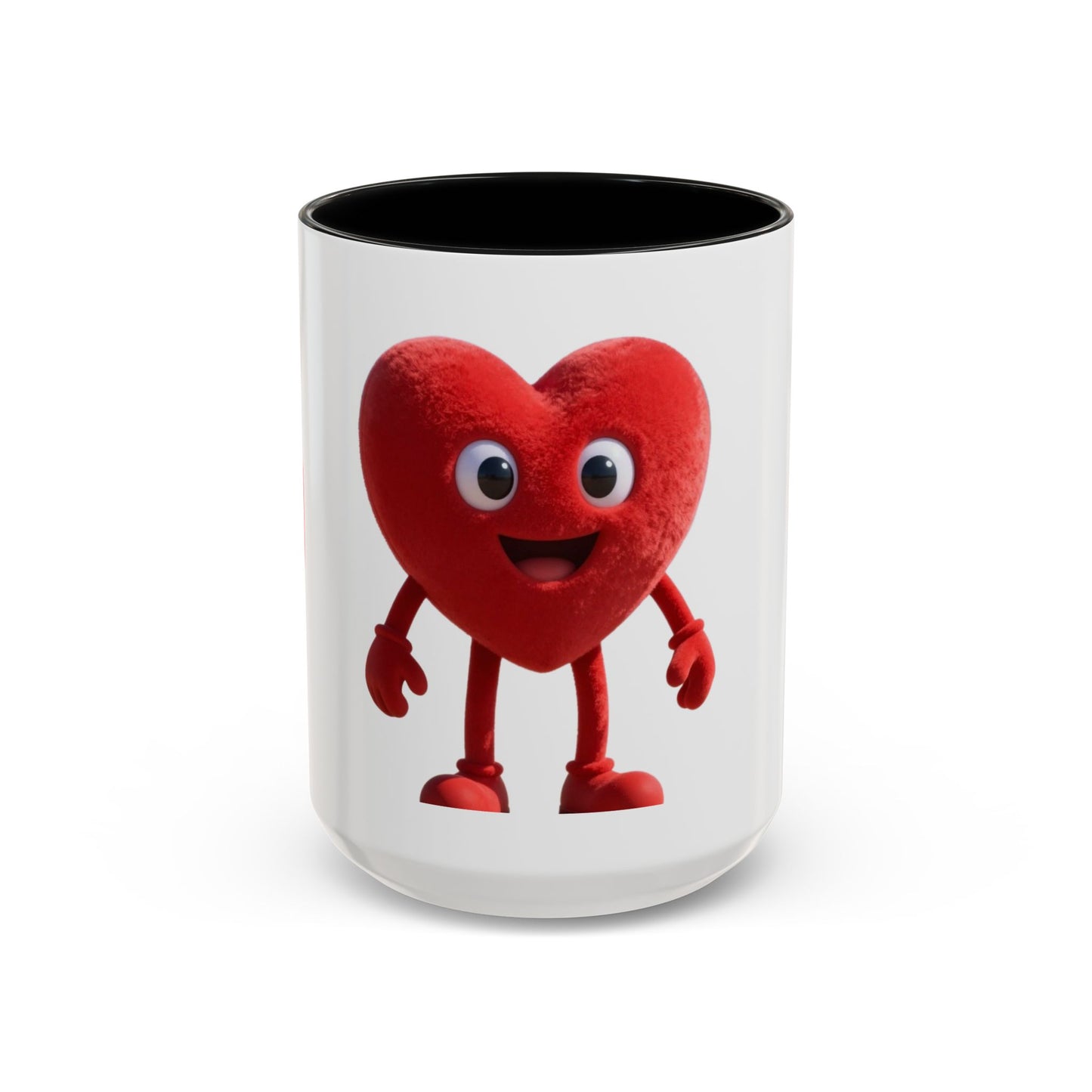 Dad Heart Character Accent Coffee Mug – Funny Valentine's Day Gift (11/15oz)