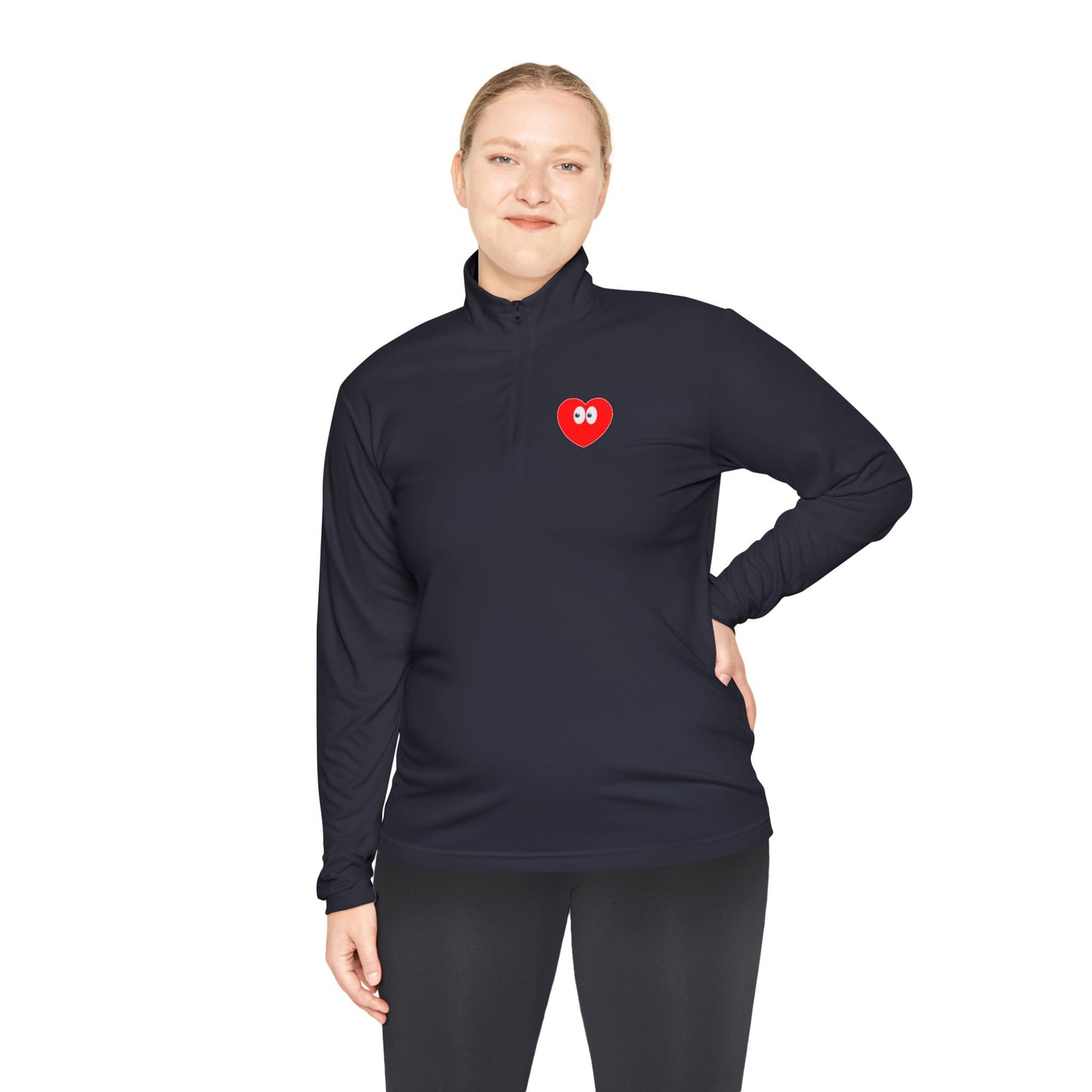 Heart Eyes Quarter-Zip Pullover