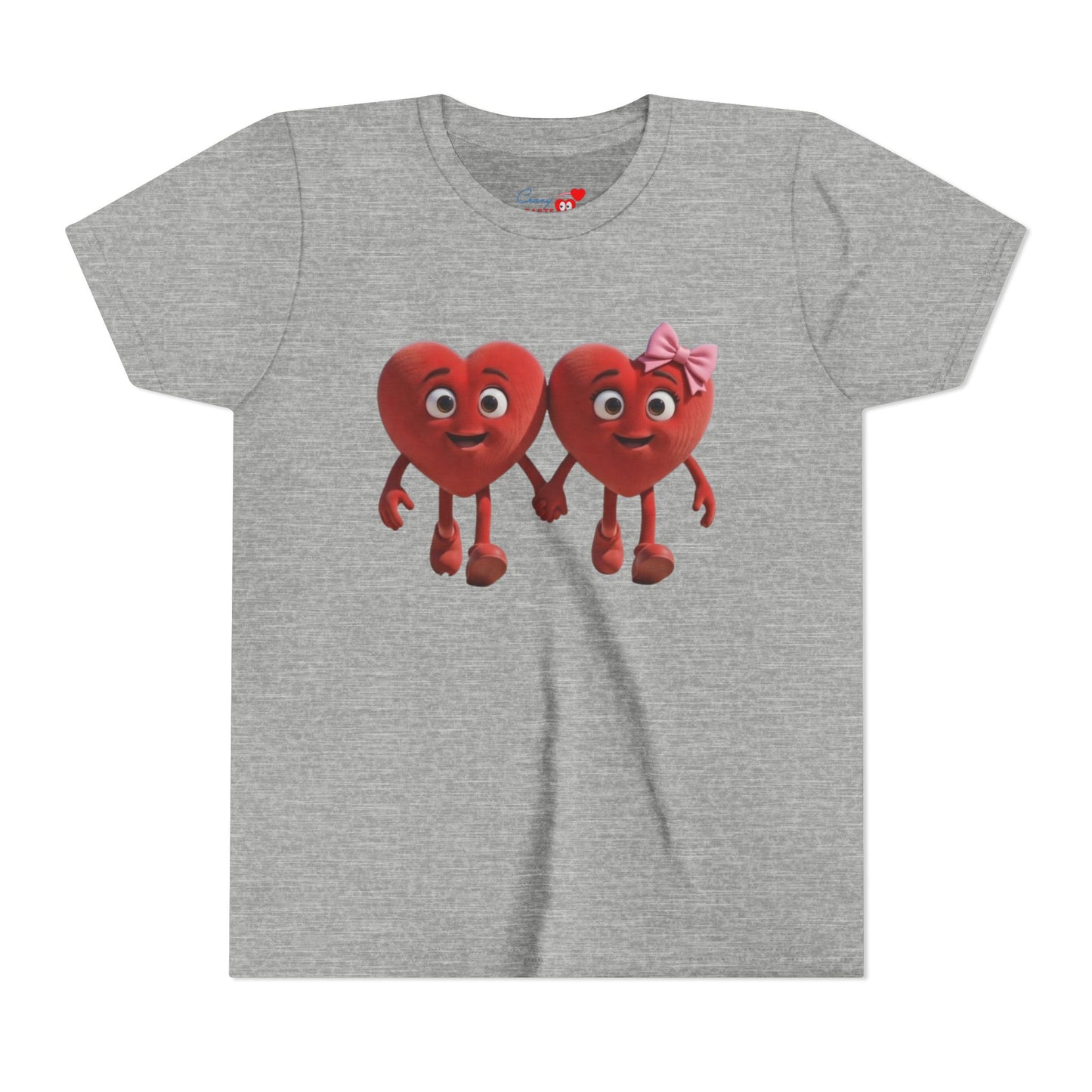 Youth Short Sleeve Hearts Graphic Tee