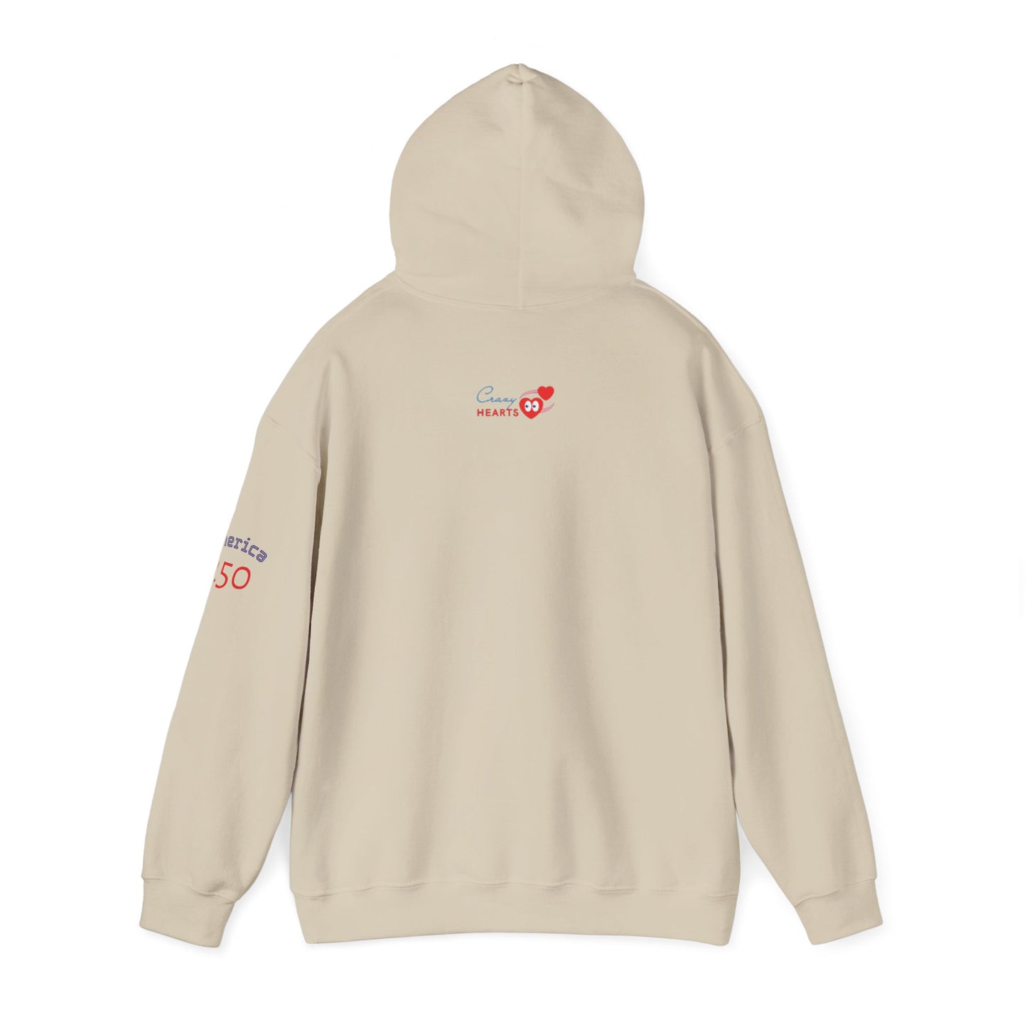 American Flag Brushstroke Hoodie — Patriotic USA Pullover (4th of July, Memorial Day)