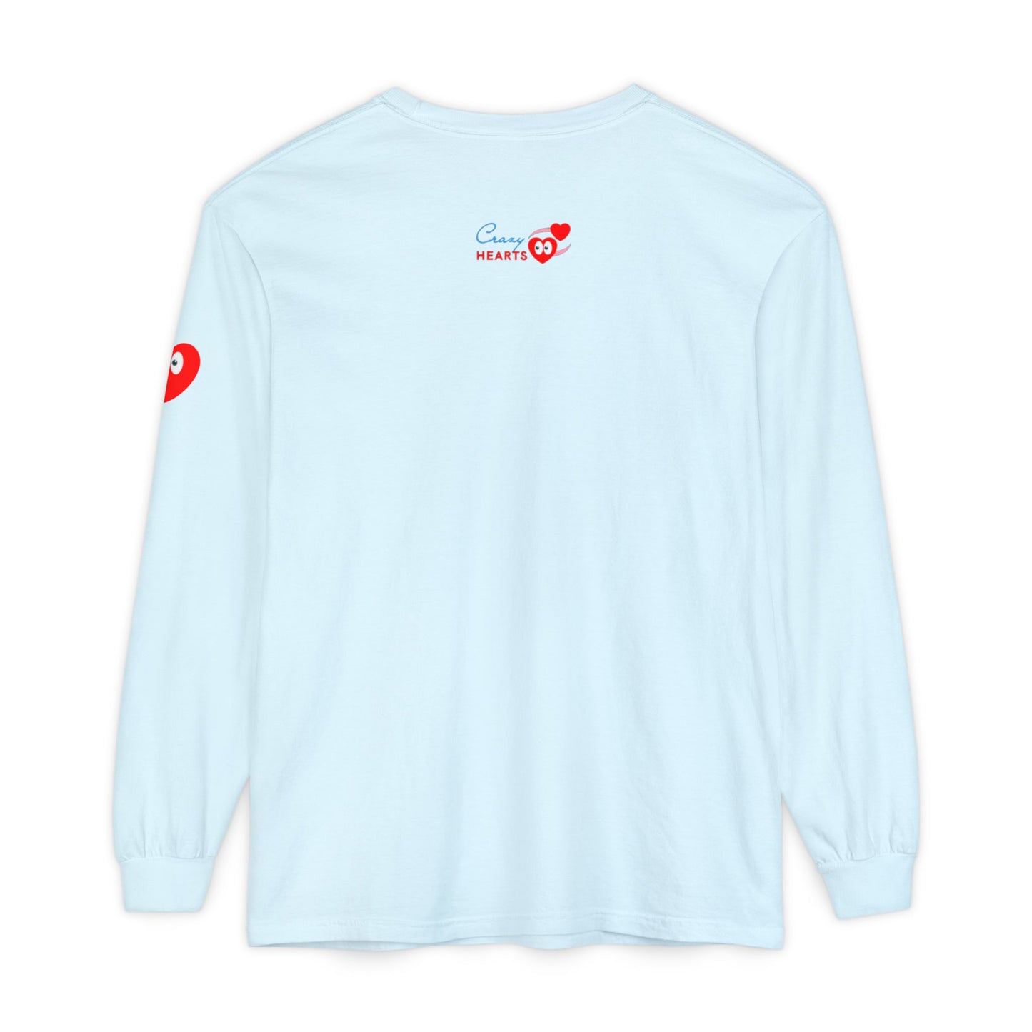 Grateful Long Sleeve T‑Shirt — Cozy Heart Graphic, Casual Gratitude Tee