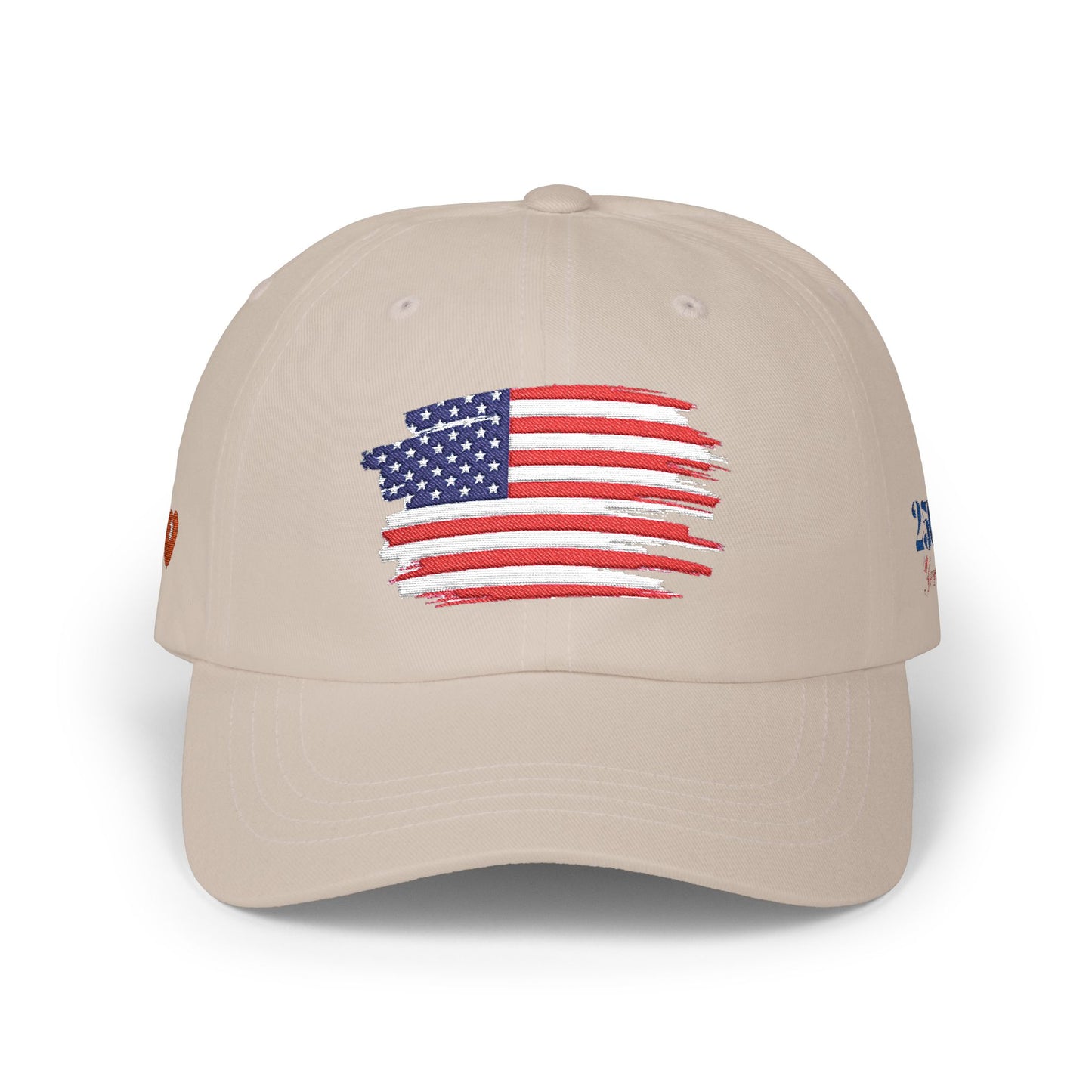 Embroidered American Flag Dad Cap 250 Years