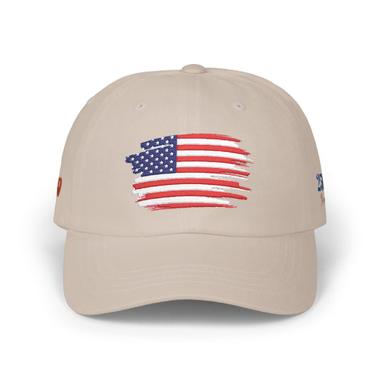 Embroidered American Flag Dad Cap 250 Years