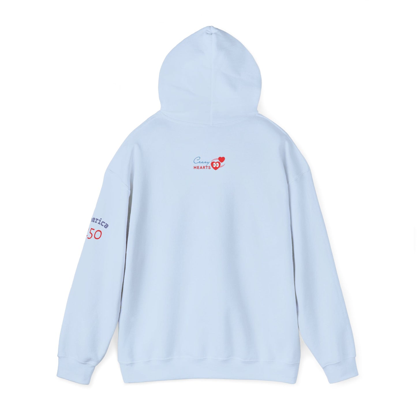 American Flag Brushstroke Hoodie — Patriotic USA Pullover (4th of July, Memorial Day)