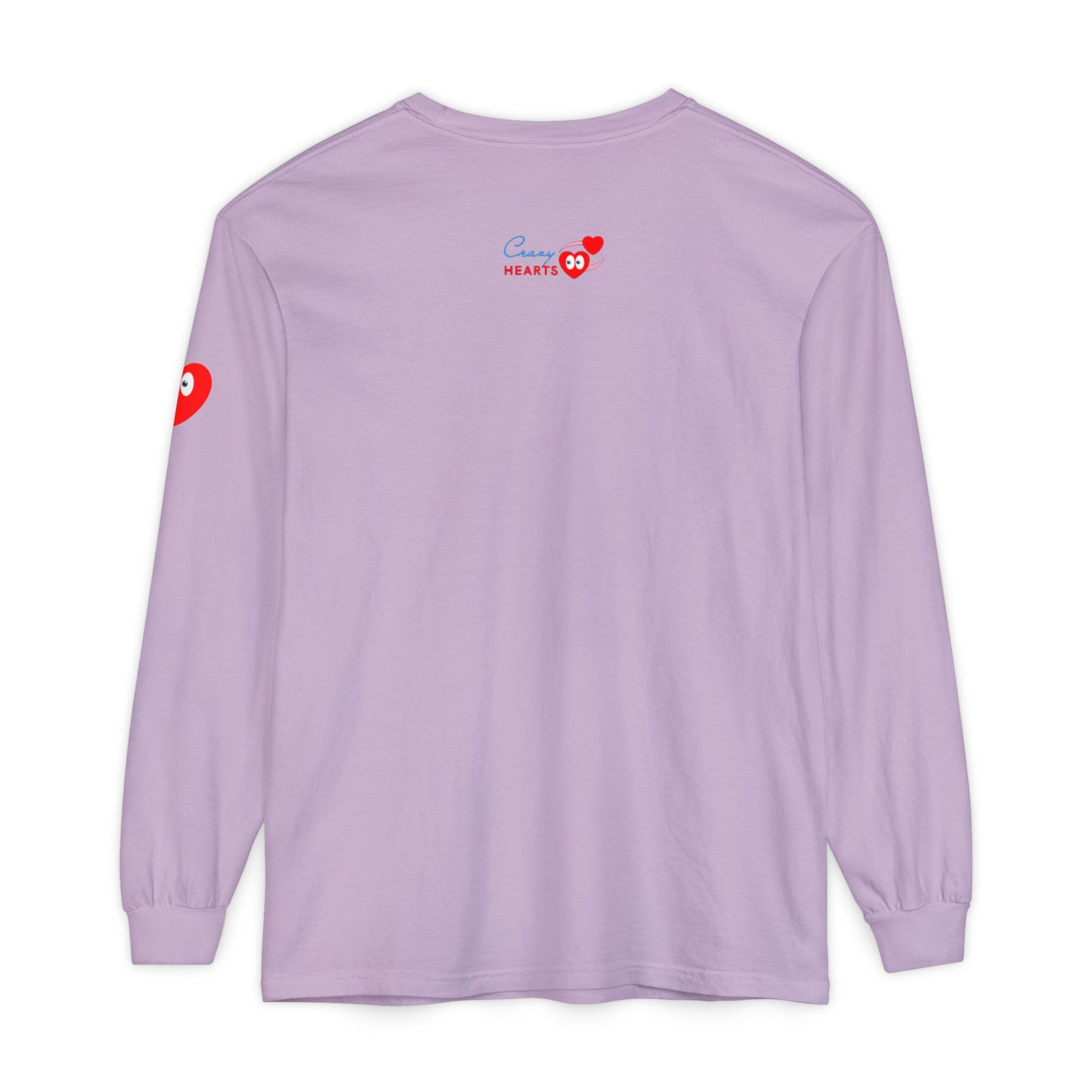 Grateful Long Sleeve T‑Shirt — Cozy Heart Graphic, Casual Gratitude Tee