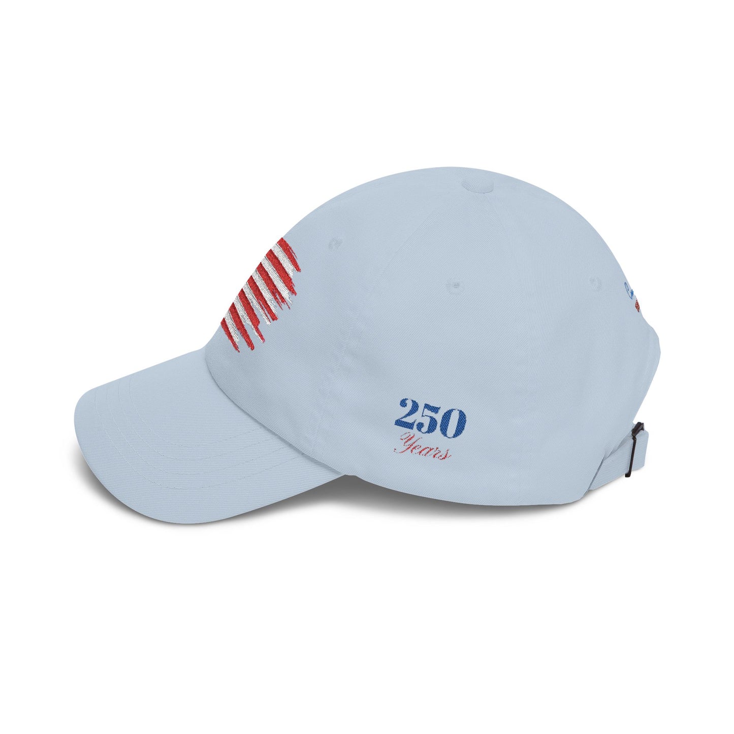 Embroidered American Flag Dad Cap 250 Years