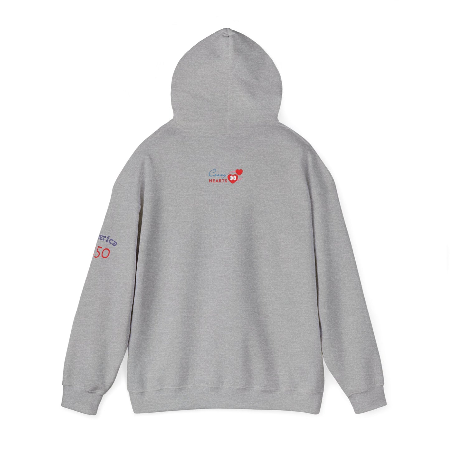 American Flag Brushstroke Hoodie — Patriotic USA Pullover (4th of July, Memorial Day)