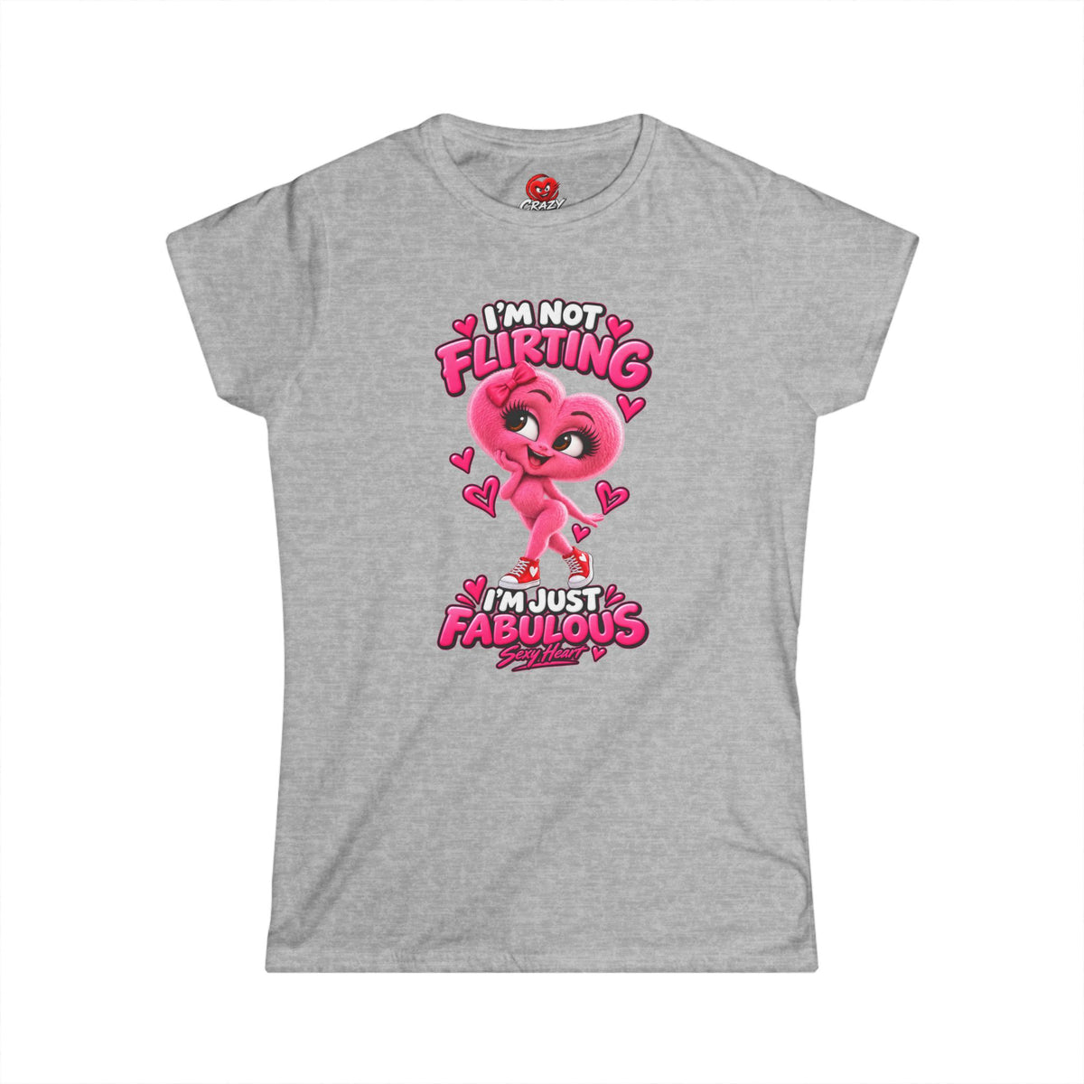 Sexy Heart Women's Graphic T-Shirt | Crazy Hearts USA