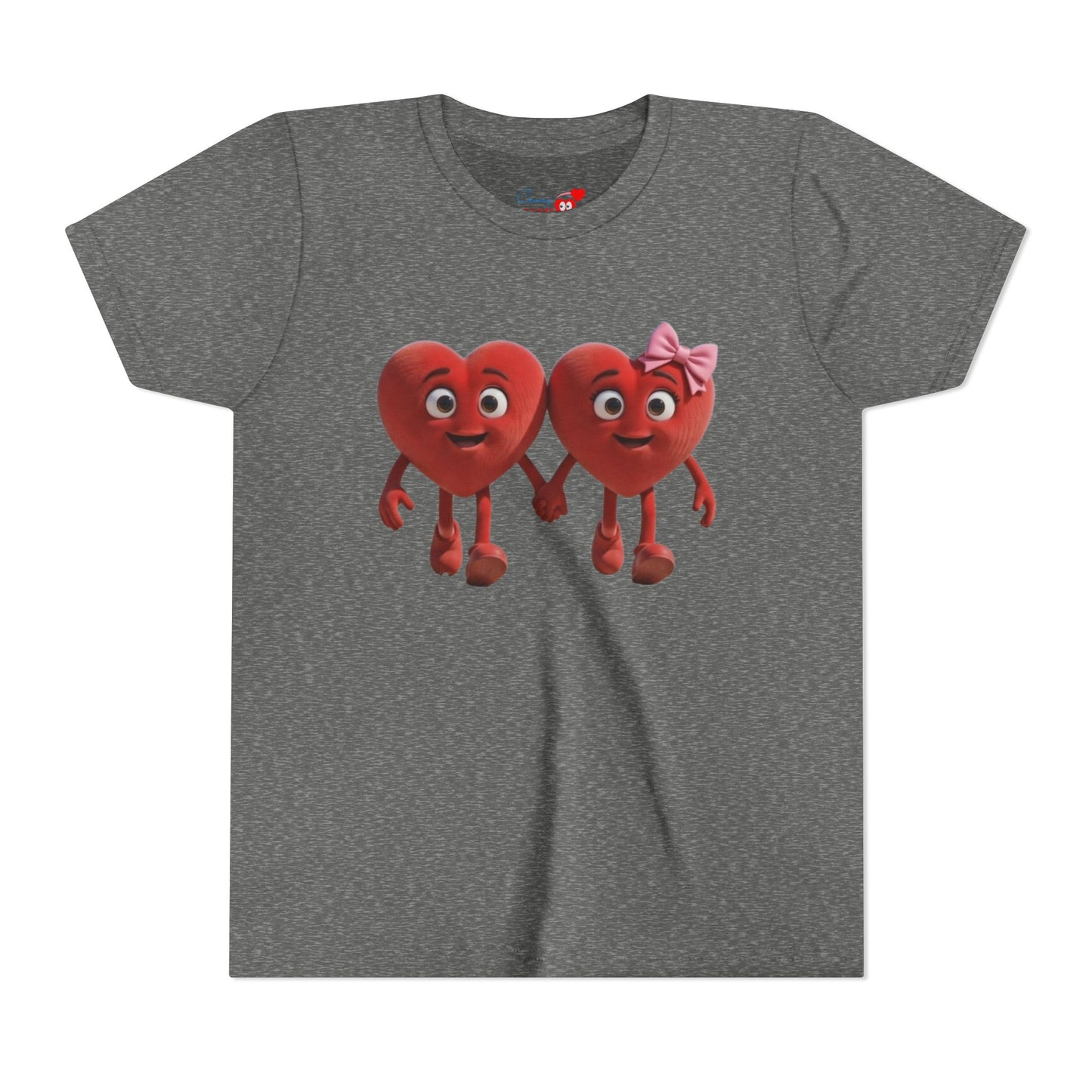 Youth Short Sleeve Hearts Graphic Tee