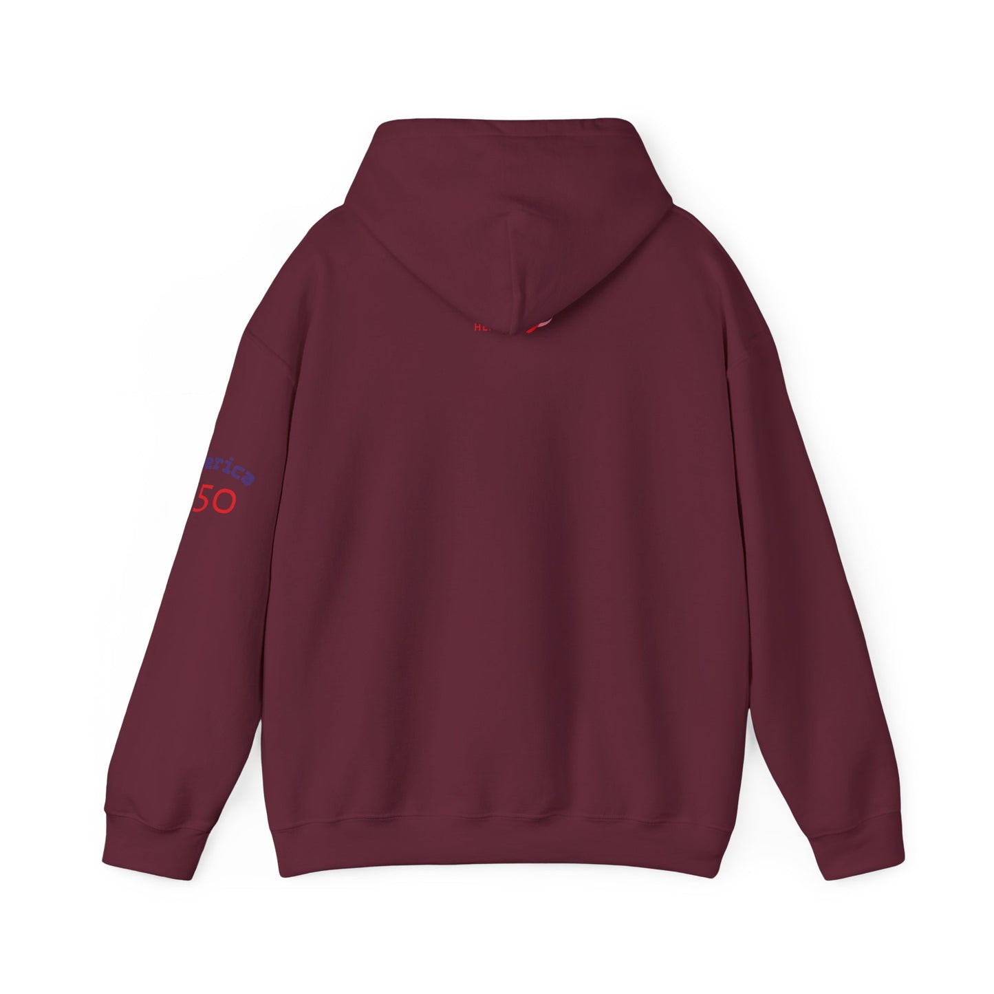 American Flag Brushstroke Hoodie — Patriotic USA Pullover (4th of July, Memorial Day)