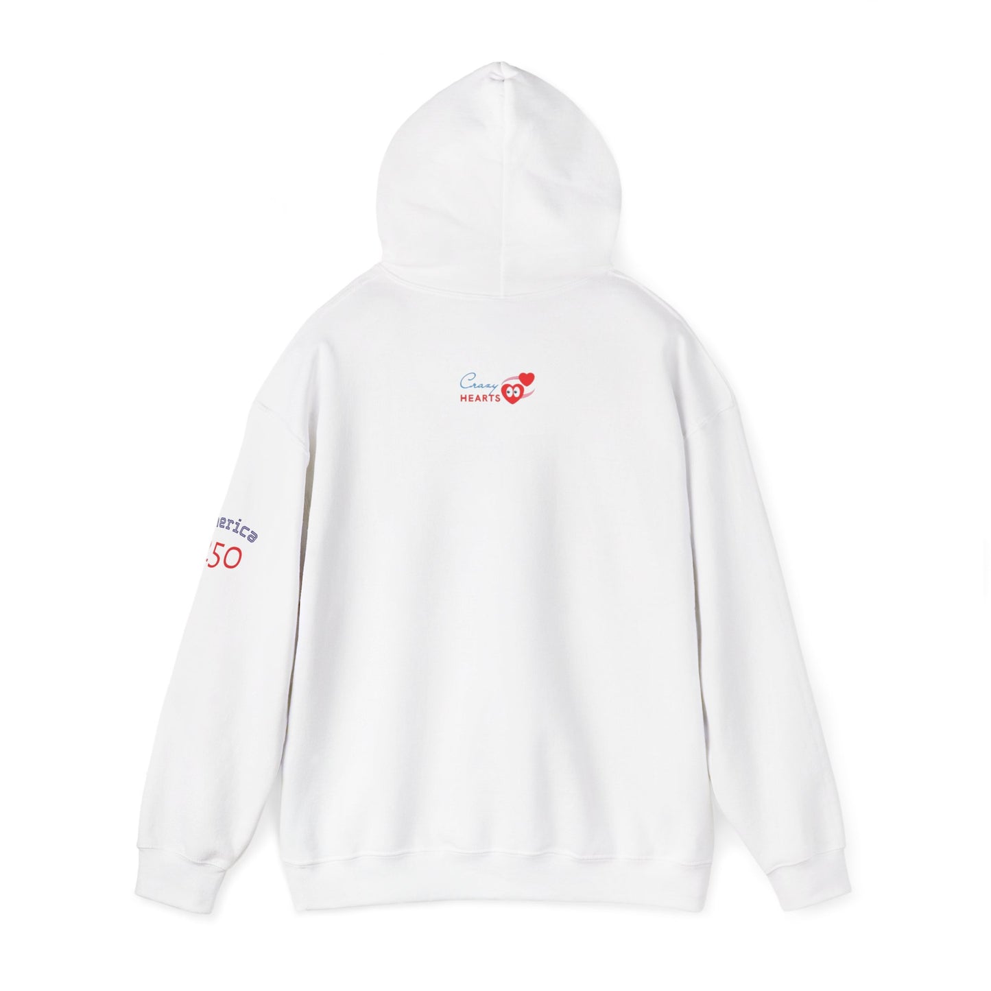 American Flag Brushstroke Hoodie — Patriotic USA Pullover (4th of July, Memorial Day)