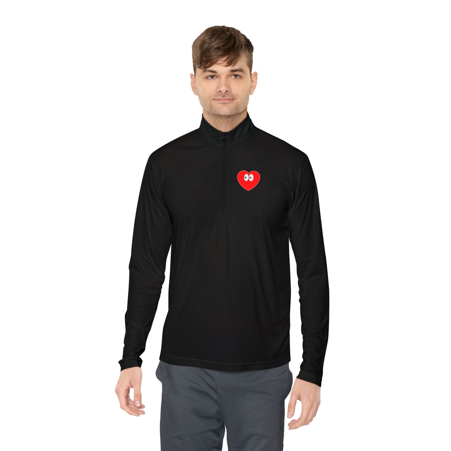 Heart Eyes Quarter-Zip Pullover