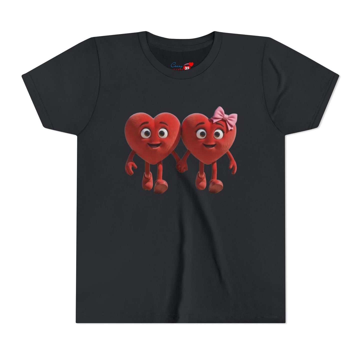 Youth Short Sleeve Hearts Graphic Tee