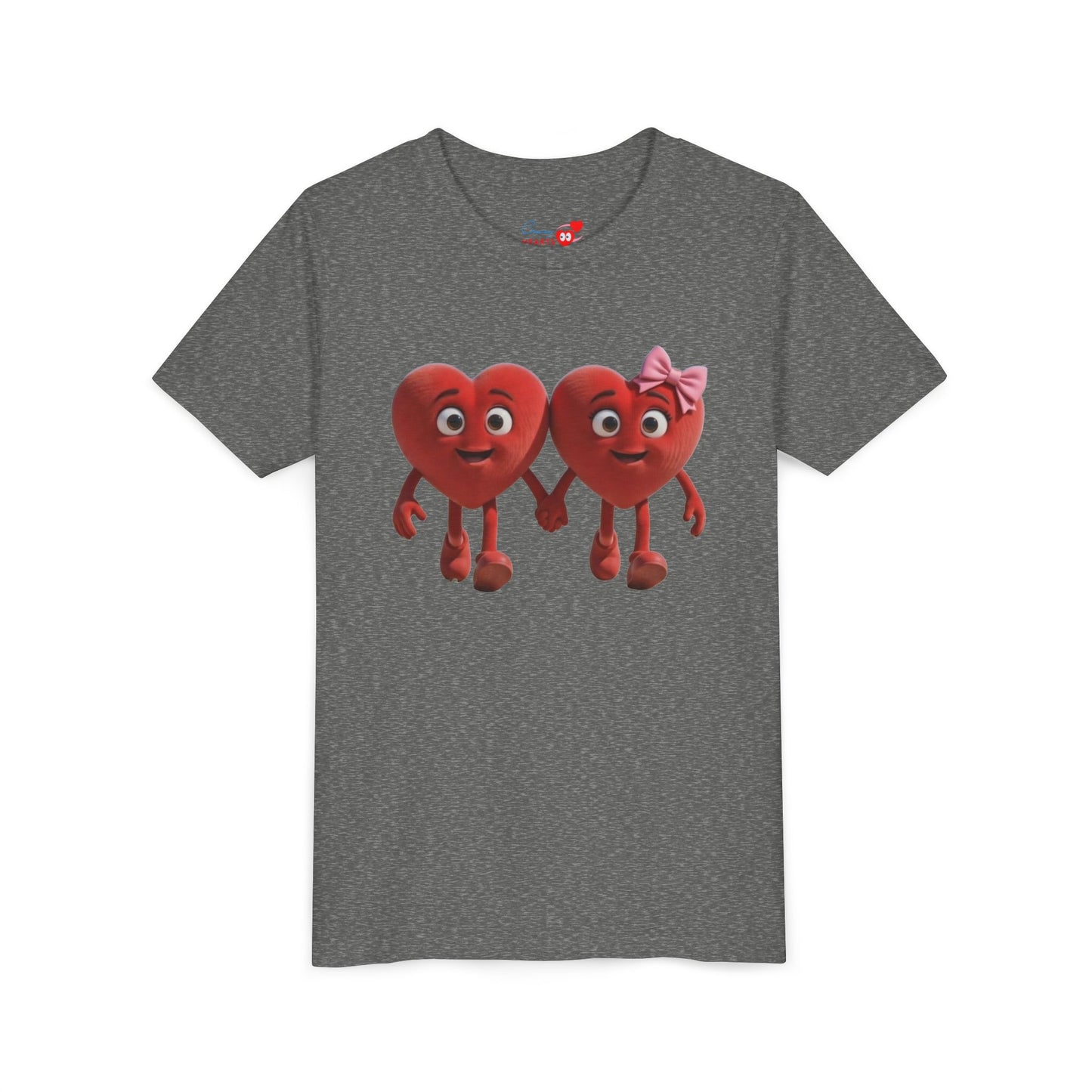 Youth Short Sleeve Hearts Graphic Tee