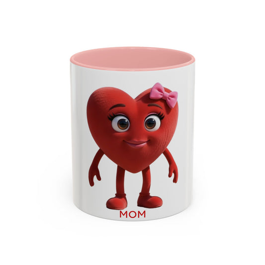 Mom Heart Coffee Mug (11, 15oz)