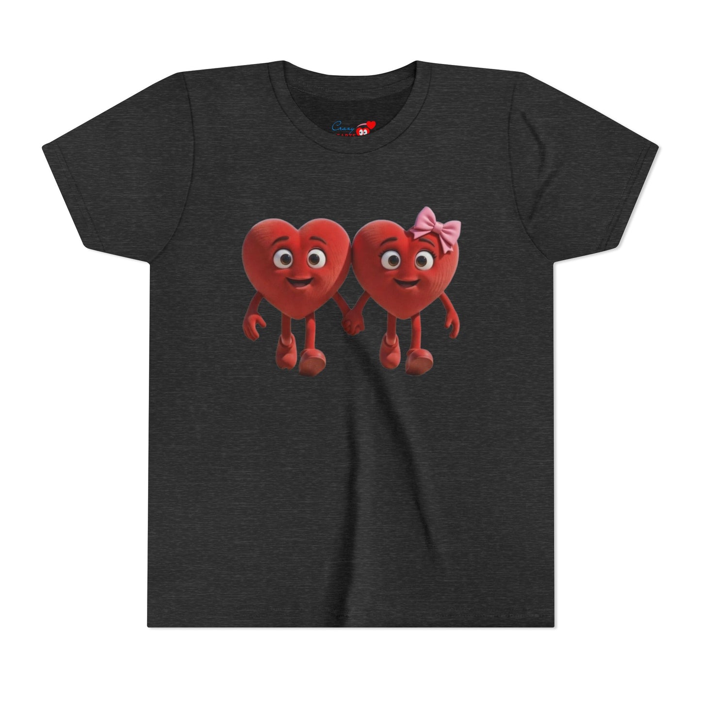 Youth Short Sleeve Hearts Graphic Tee
