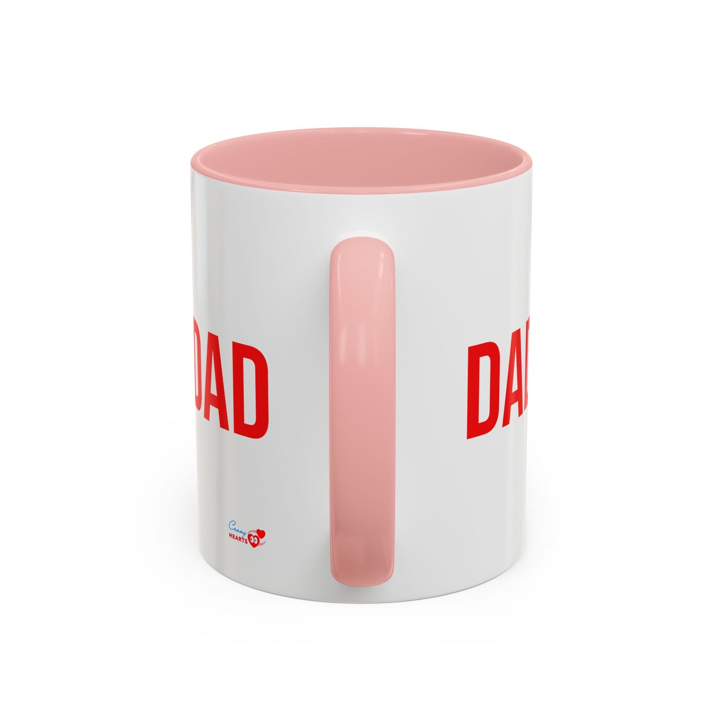Dad Heart Character Accent Coffee Mug – Funny Valentine's Day Gift (11/15oz)