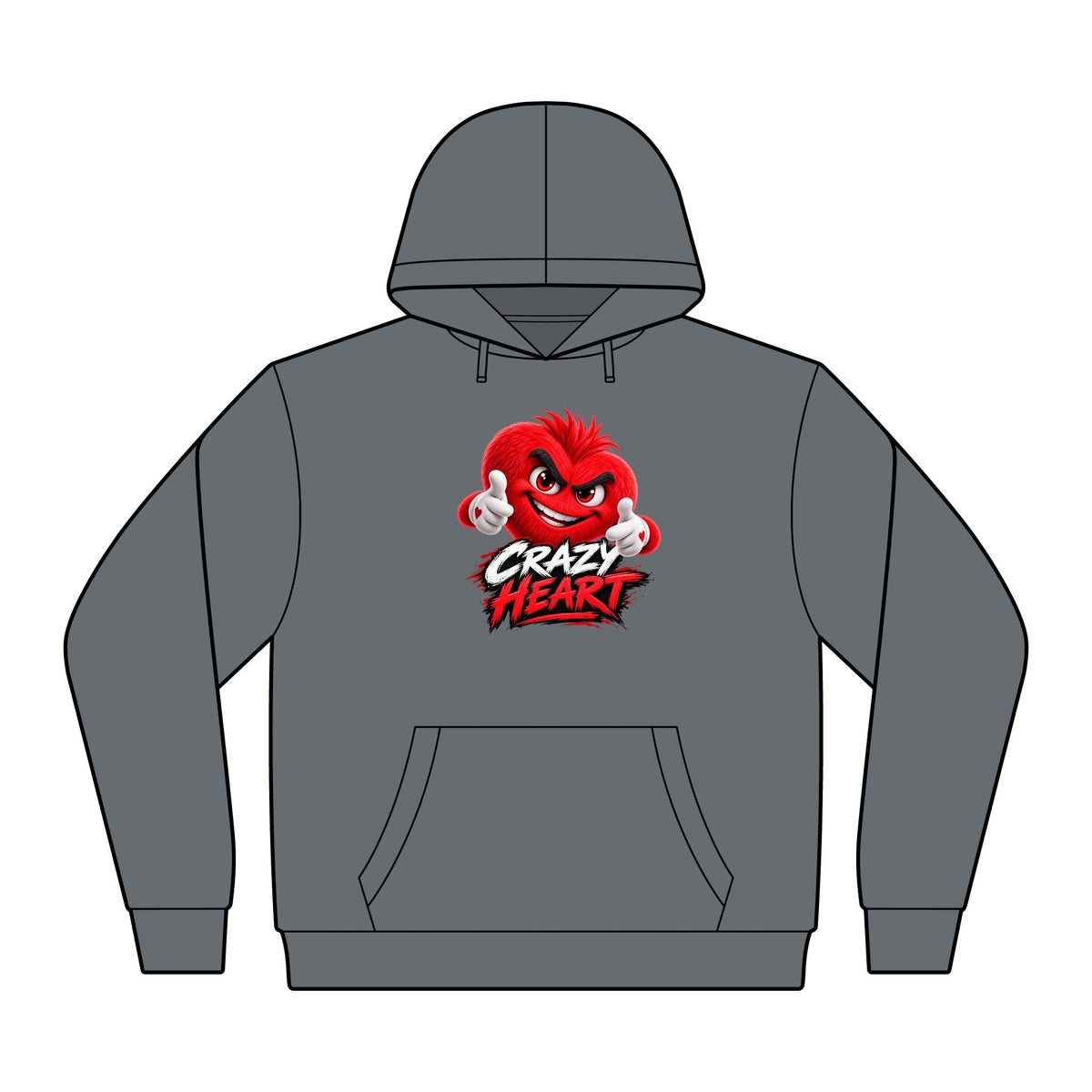 Crazy Heart Graphic Hoodie | Crazy Hearts USA