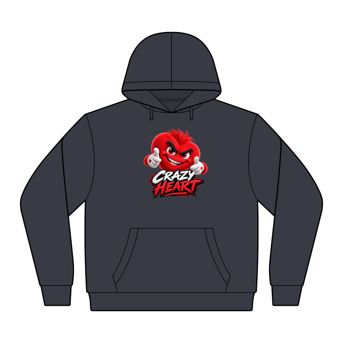 Crazy Heart Graphic Hoodie | Crazy Hearts USA