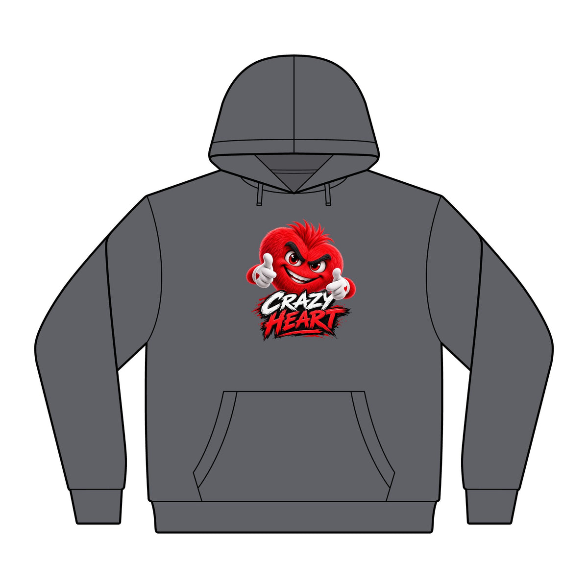 Crazy Heart Graphic Hoodie | Crazy Hearts USA