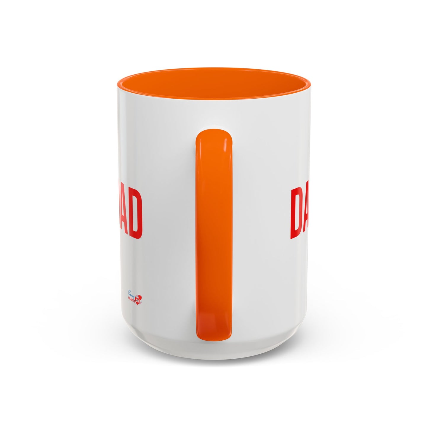 Dad Heart Character Accent Coffee Mug – Funny Valentine's Day Gift (11/15oz)