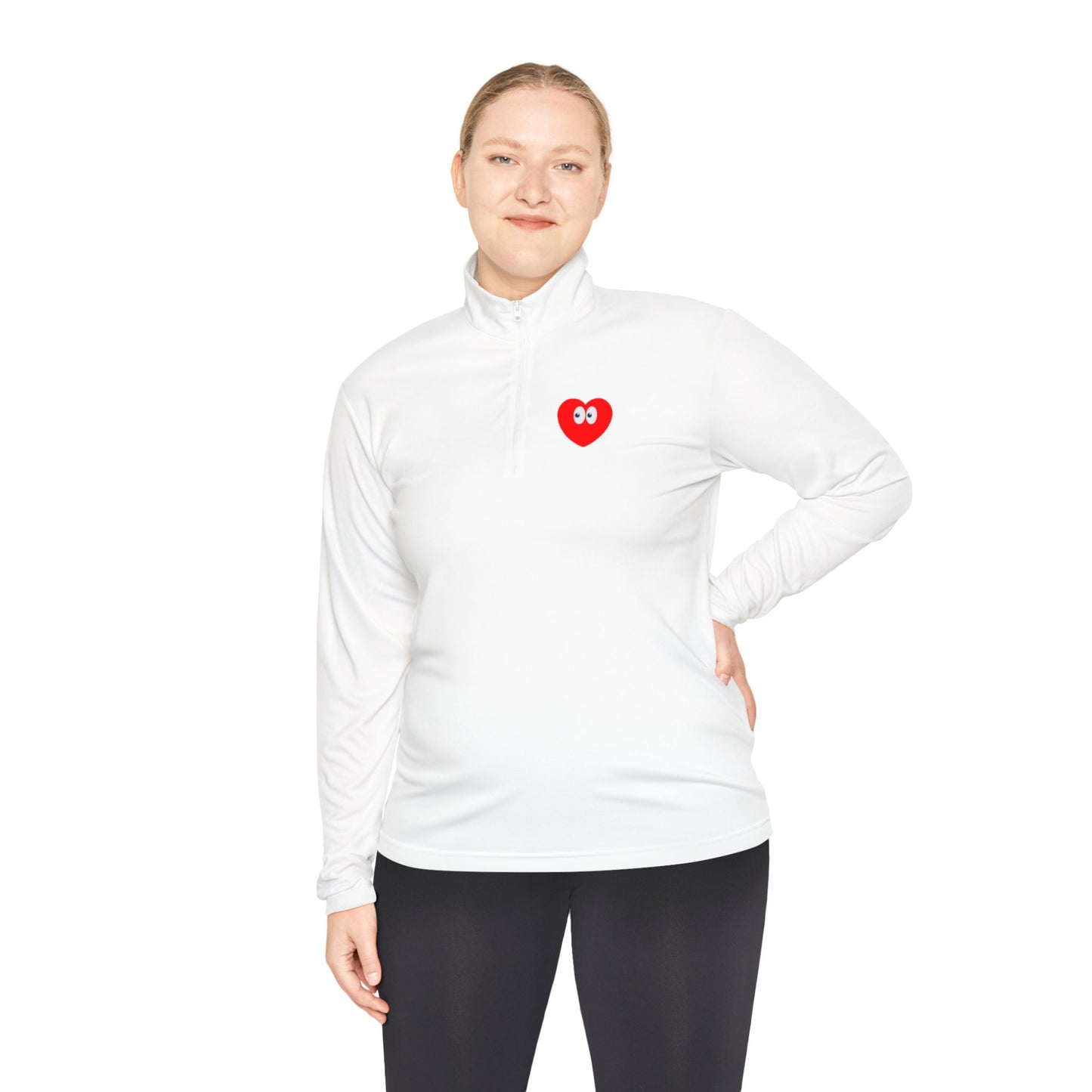 Heart Eyes Quarter-Zip Pullover