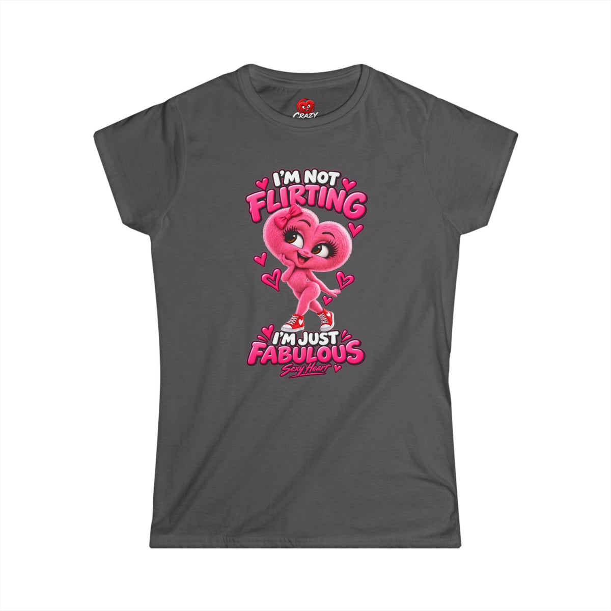 Sexy Heart Women's Graphic T-Shirt | Crazy Hearts USA