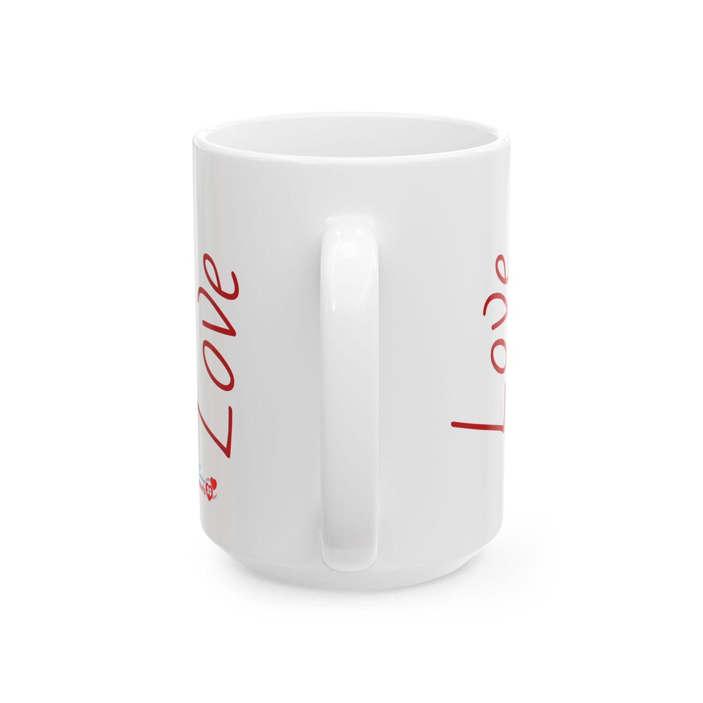 Heart Couple Ceramic Mug – Cute Holding Hearts Love Coffee Cup (11oz/15oz)