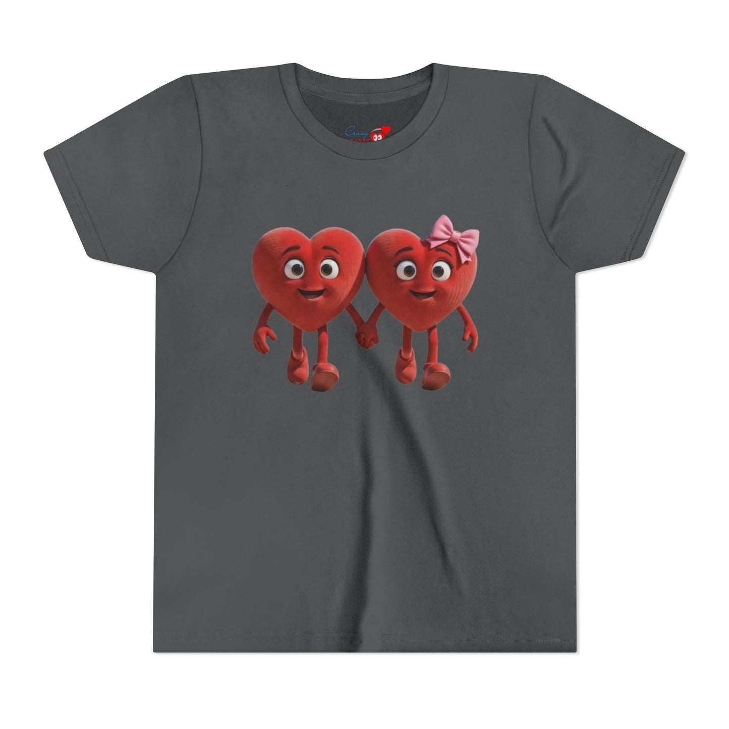 Youth Short Sleeve Hearts Graphic Tee
