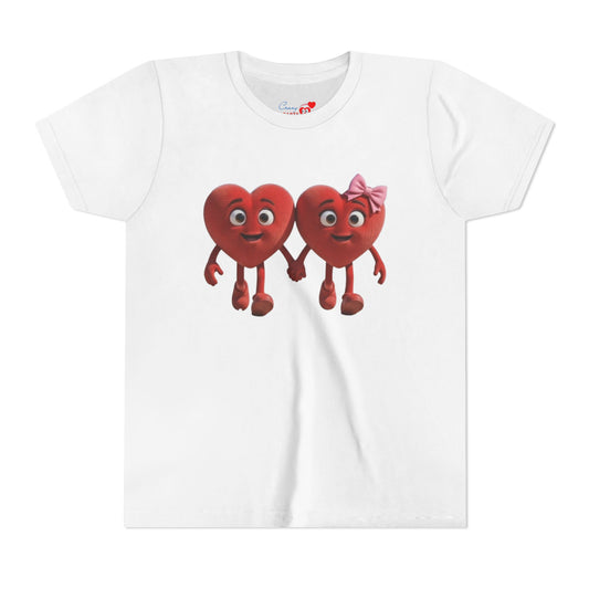 Youth Short Sleeve Hearts Graphic Tee