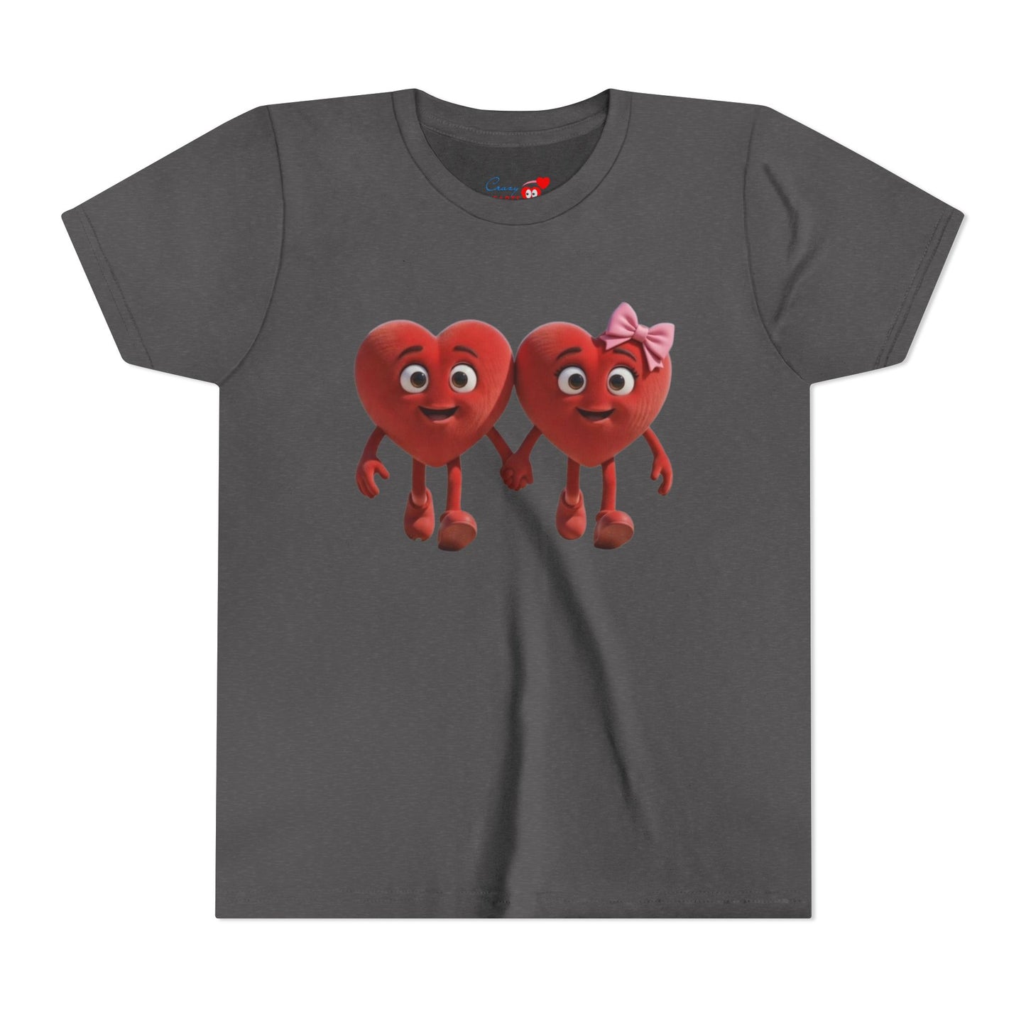 Youth Short Sleeve Hearts Graphic Tee
