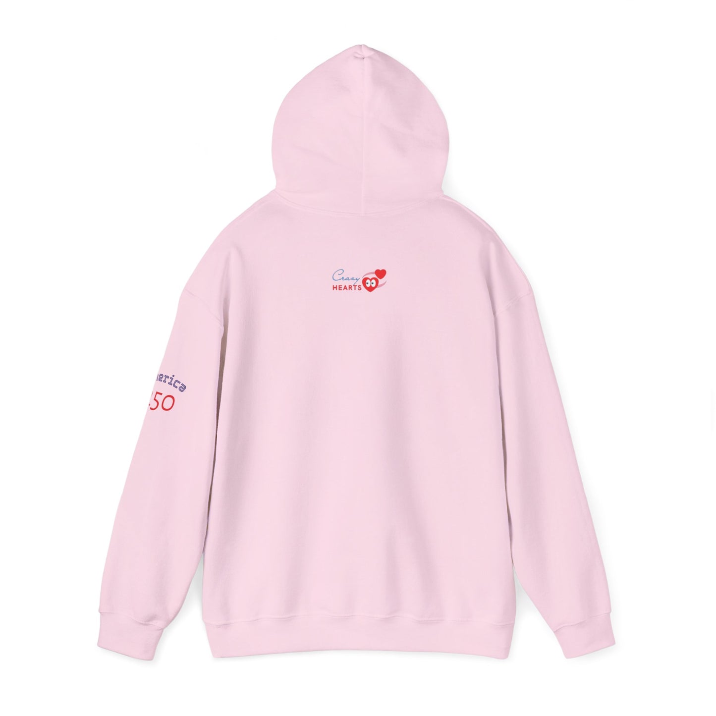 American Flag Brushstroke Hoodie — Patriotic USA Pullover (4th of July, Memorial Day)