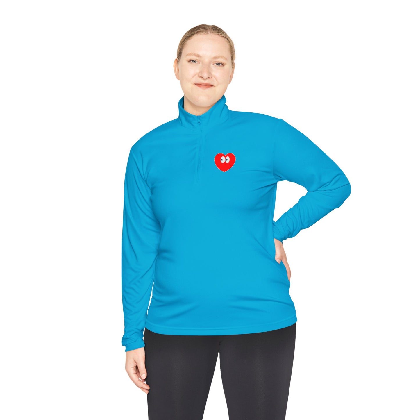Heart Eyes Quarter-Zip Pullover