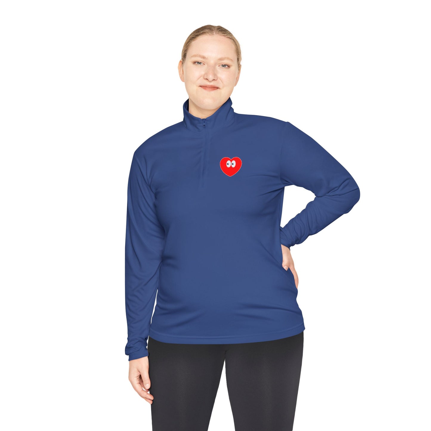 Heart Eyes Quarter-Zip Pullover