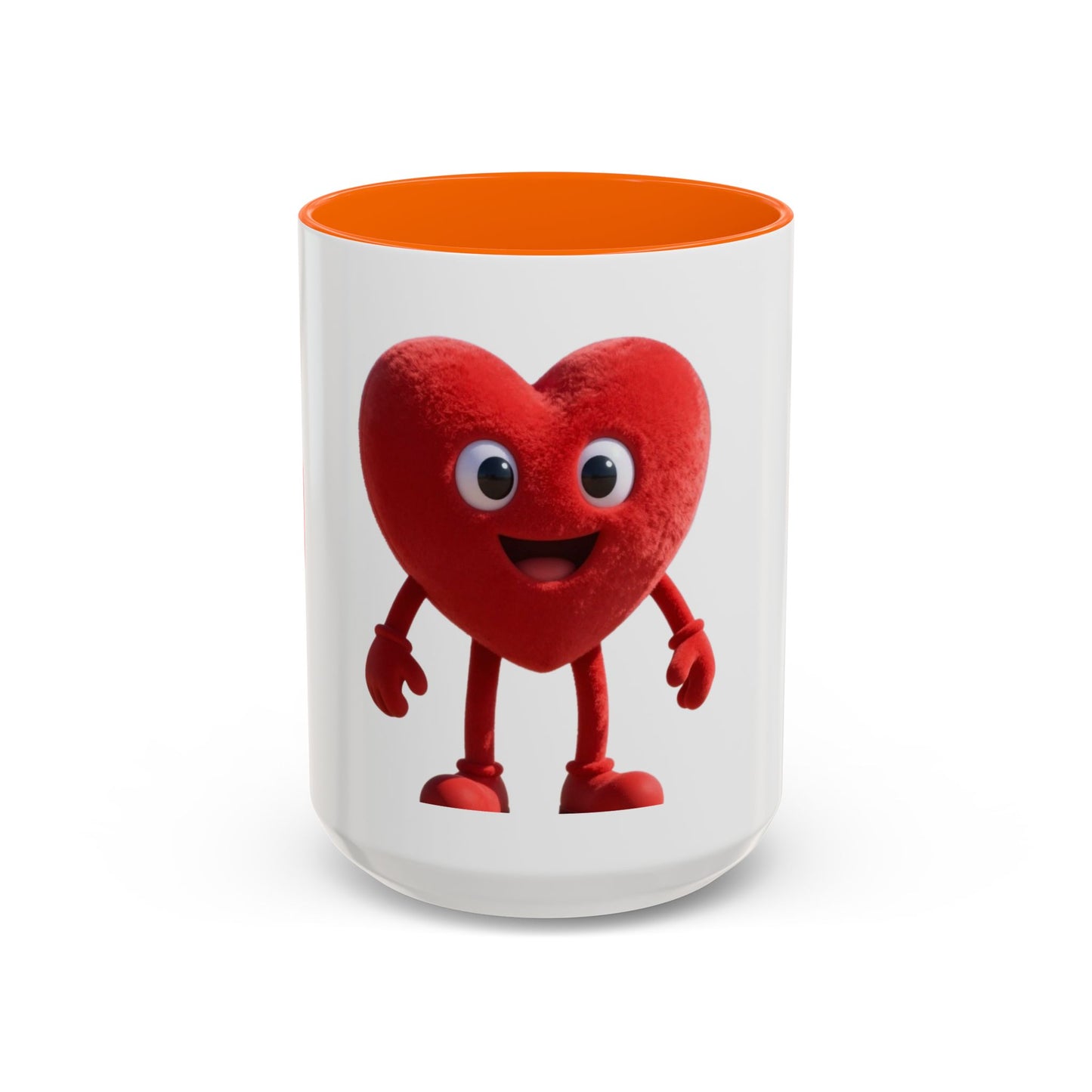 Dad Heart Character Accent Coffee Mug – Funny Valentine's Day Gift (11/15oz)