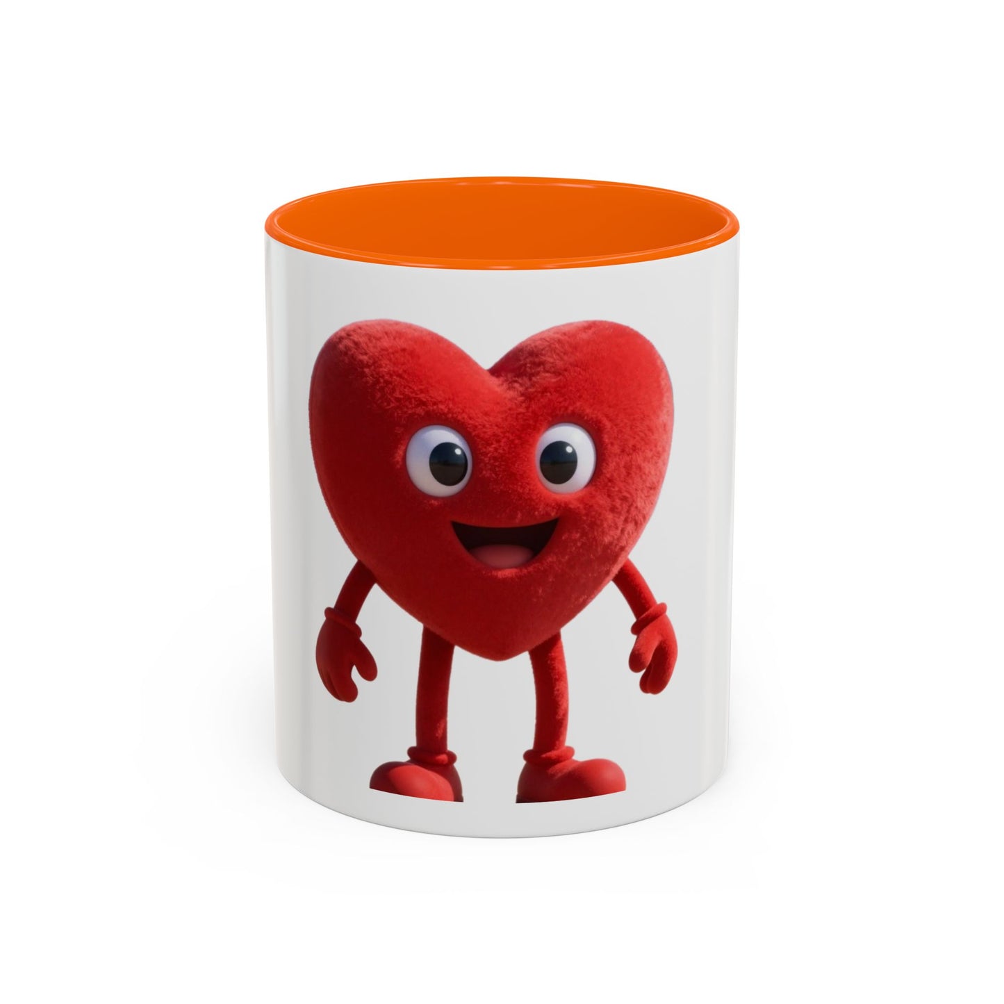 Dad Heart Character Accent Coffee Mug – Funny Valentine's Day Gift (11/15oz)