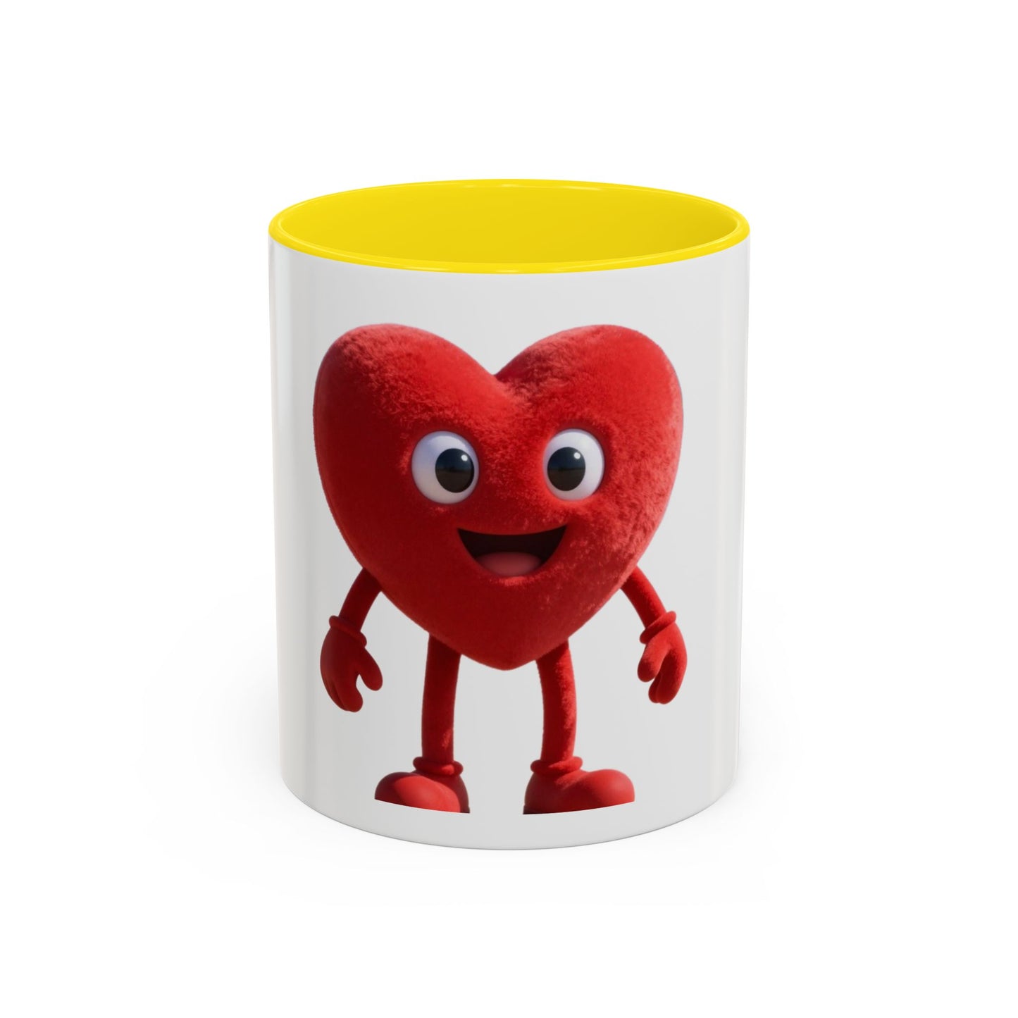 Dad Heart Character Accent Coffee Mug – Funny Valentine's Day Gift (11/15oz)
