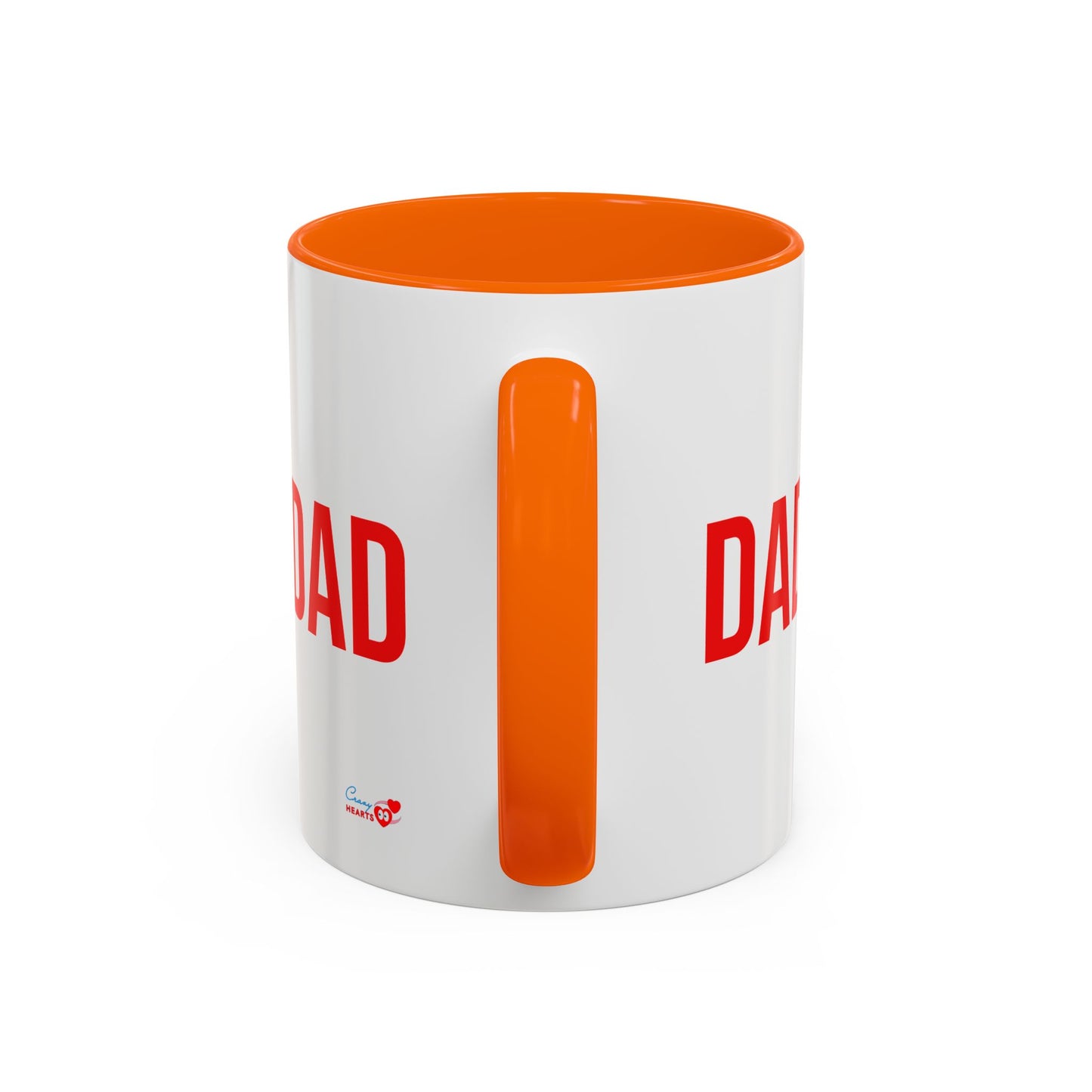 Dad Heart Character Accent Coffee Mug – Funny Valentine's Day Gift (11/15oz)