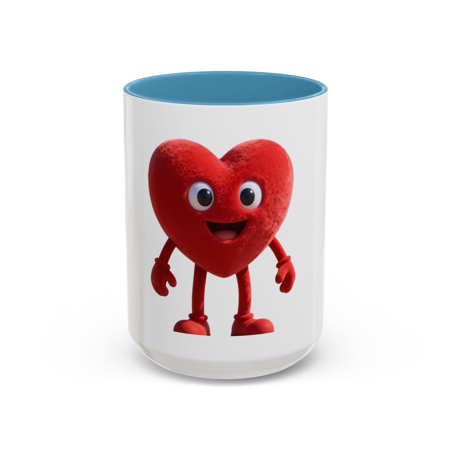 Dad Heart Character Accent Coffee Mug – Funny Valentine's Day Gift (11/15oz)