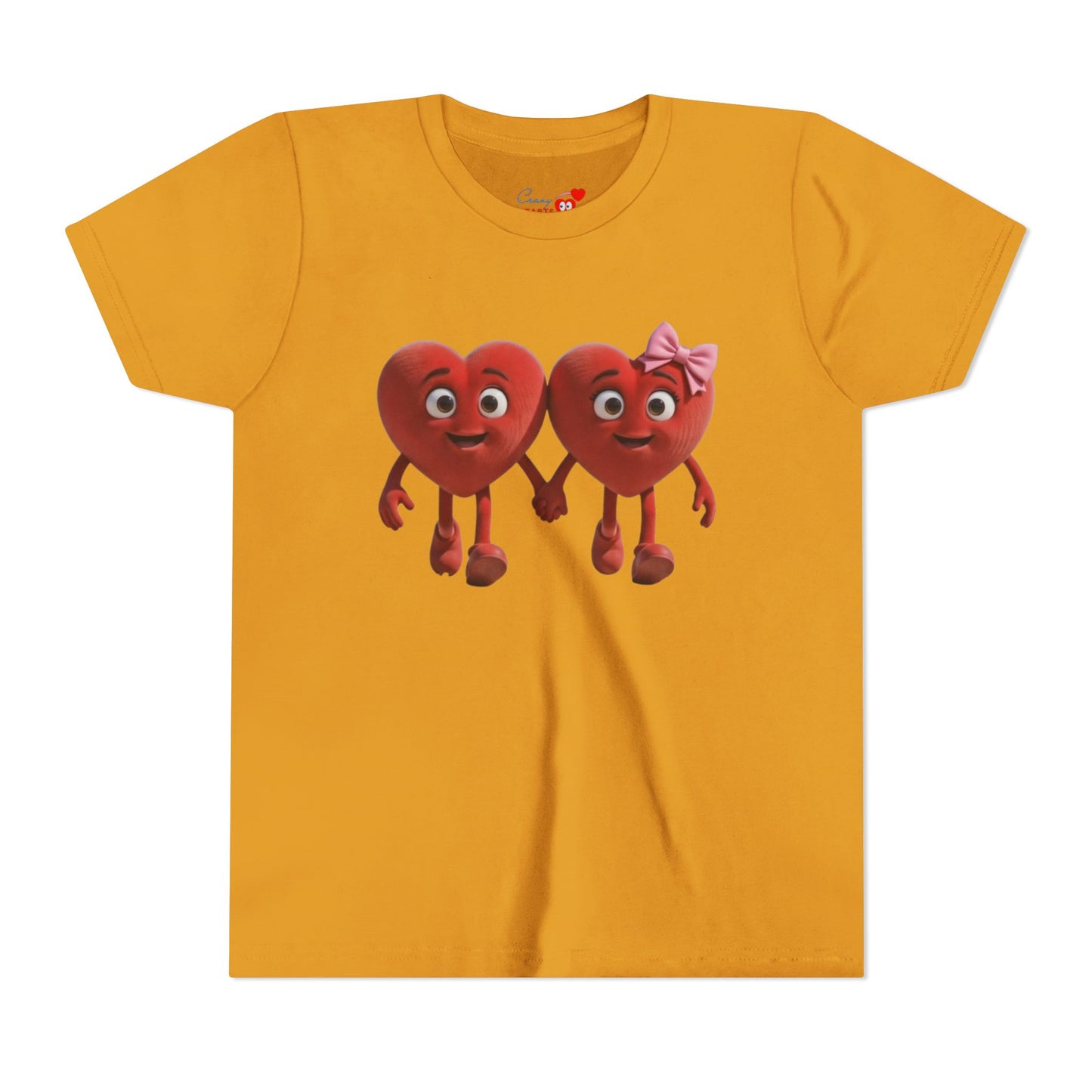Youth Short Sleeve Hearts Graphic Tee
