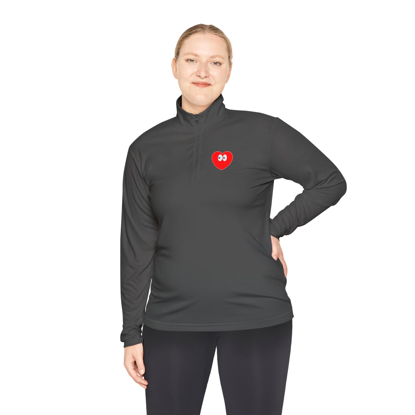 Heart Eyes Quarter-Zip Pullover