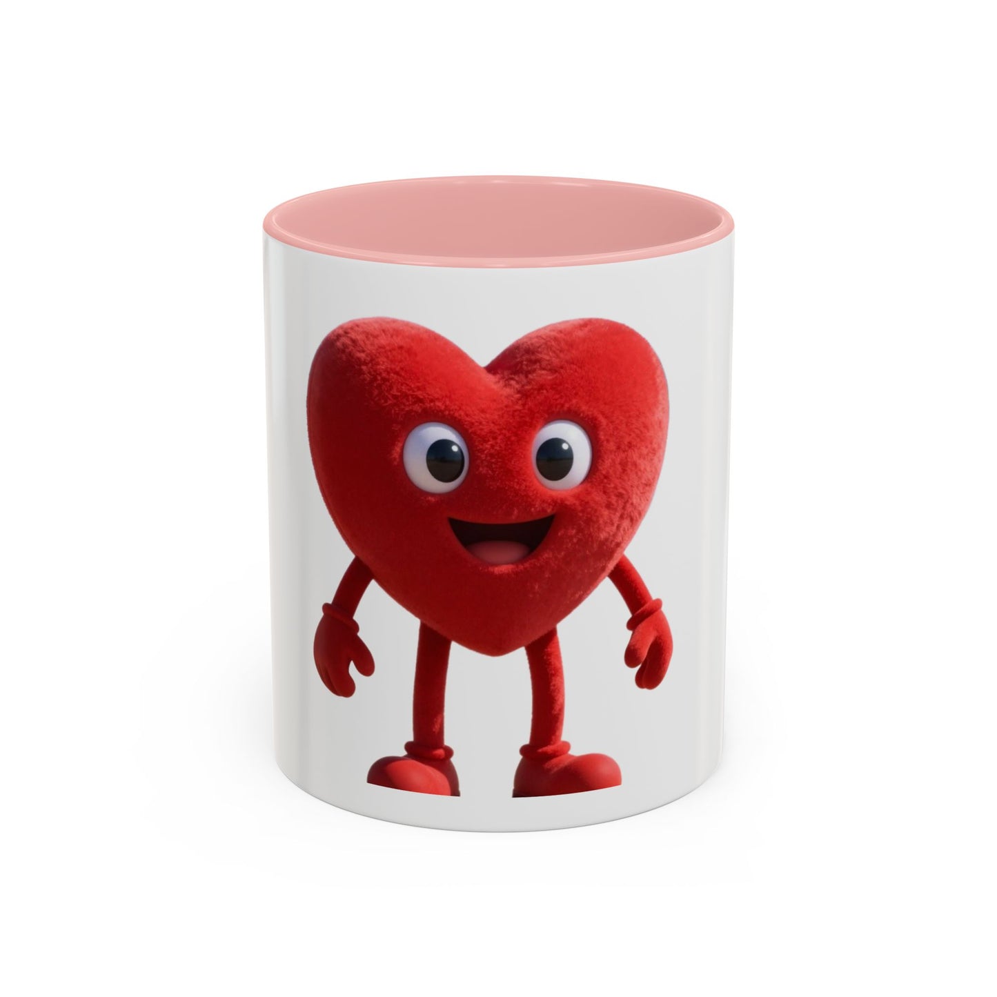 Dad Heart Character Accent Coffee Mug – Funny Valentine's Day Gift (11/15oz)