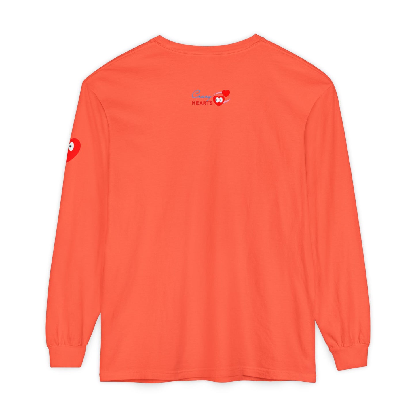 Grateful Long Sleeve T‑Shirt — Cozy Heart Graphic, Casual Gratitude Tee