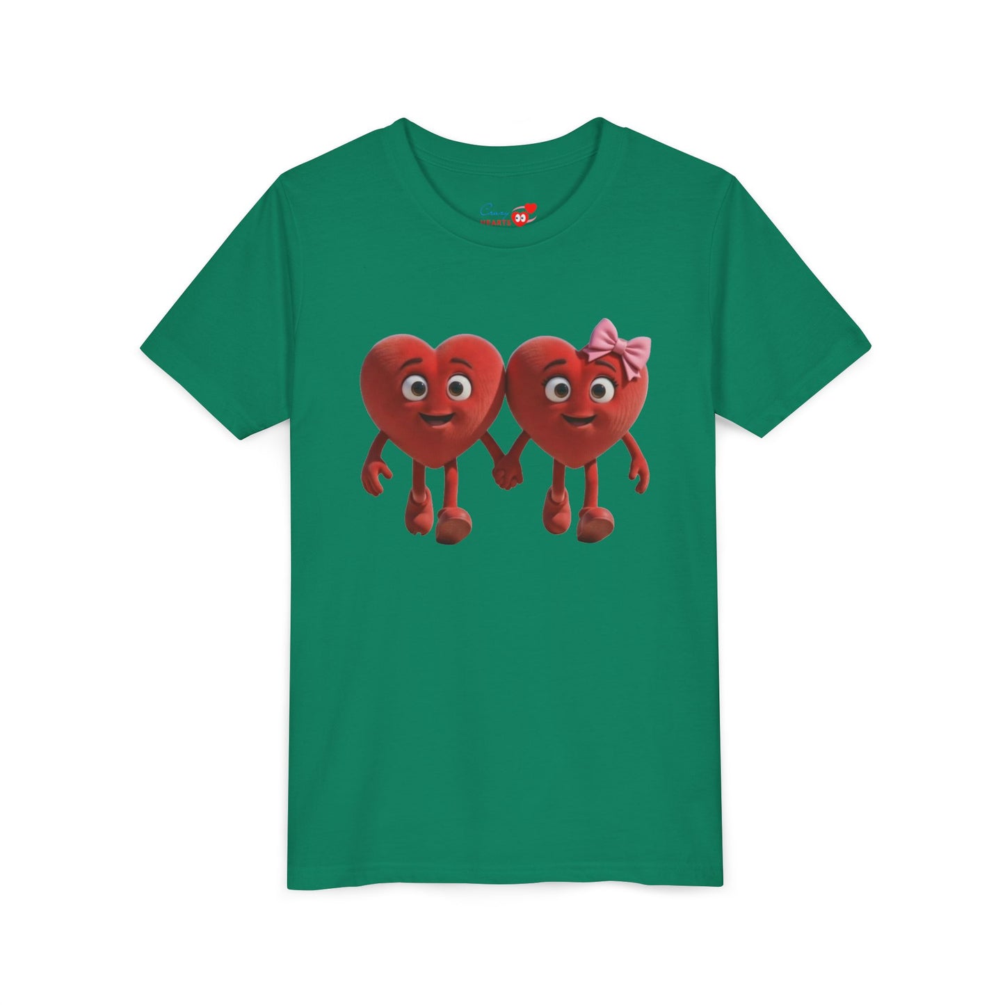 Youth Short Sleeve Hearts Graphic Tee