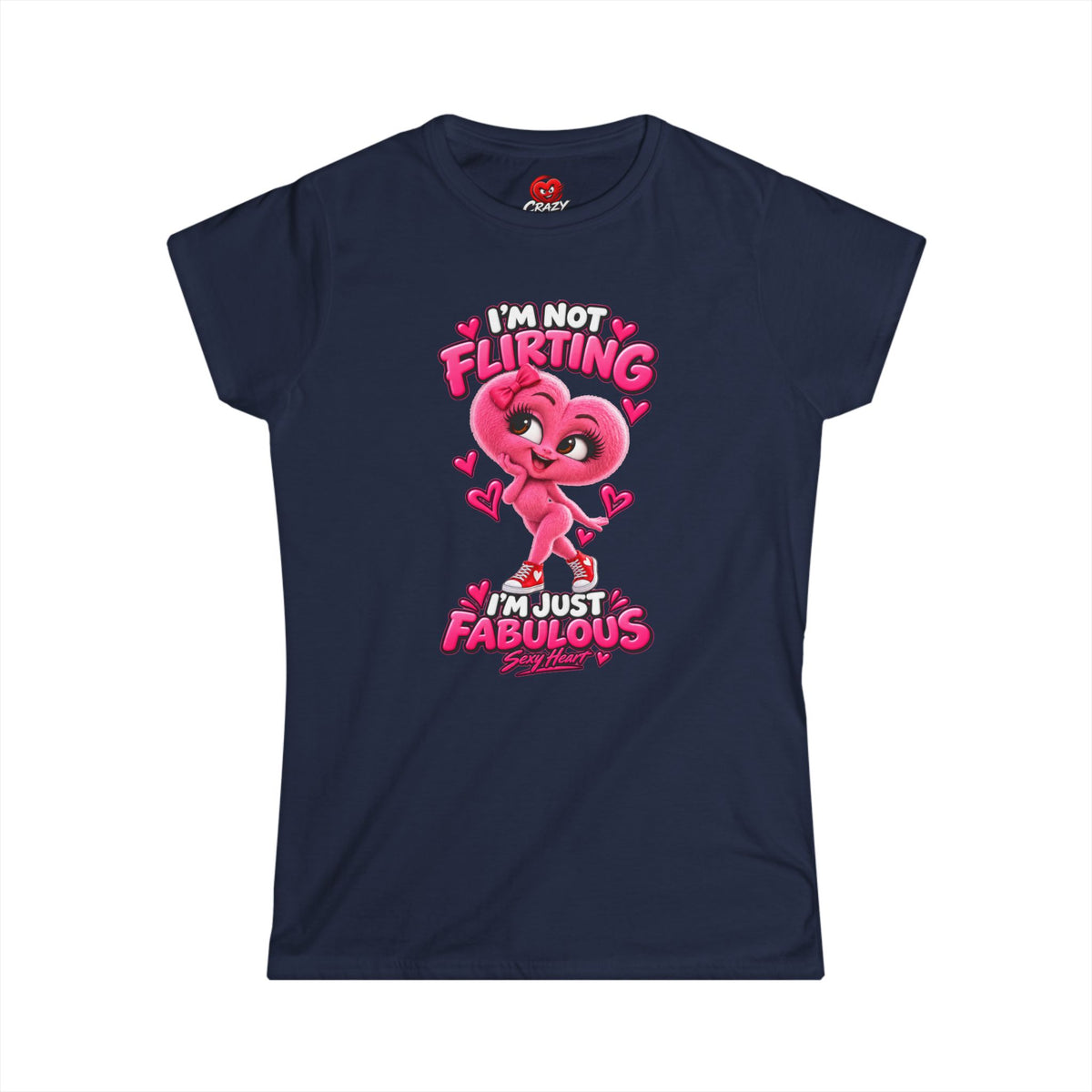 Sexy Heart Women's Graphic T-Shirt | Crazy Hearts USA