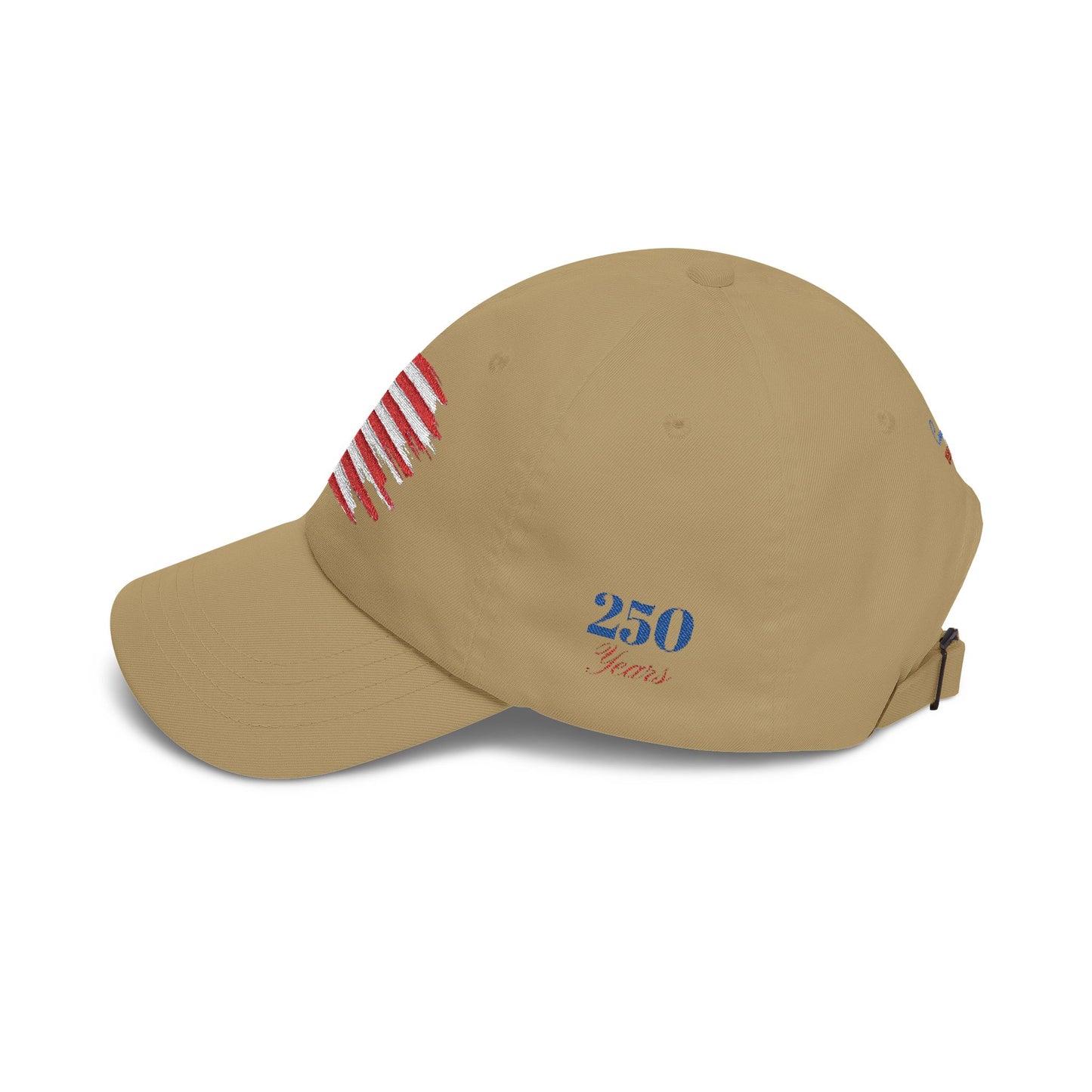 Embroidered American Flag Dad Cap 250 Years