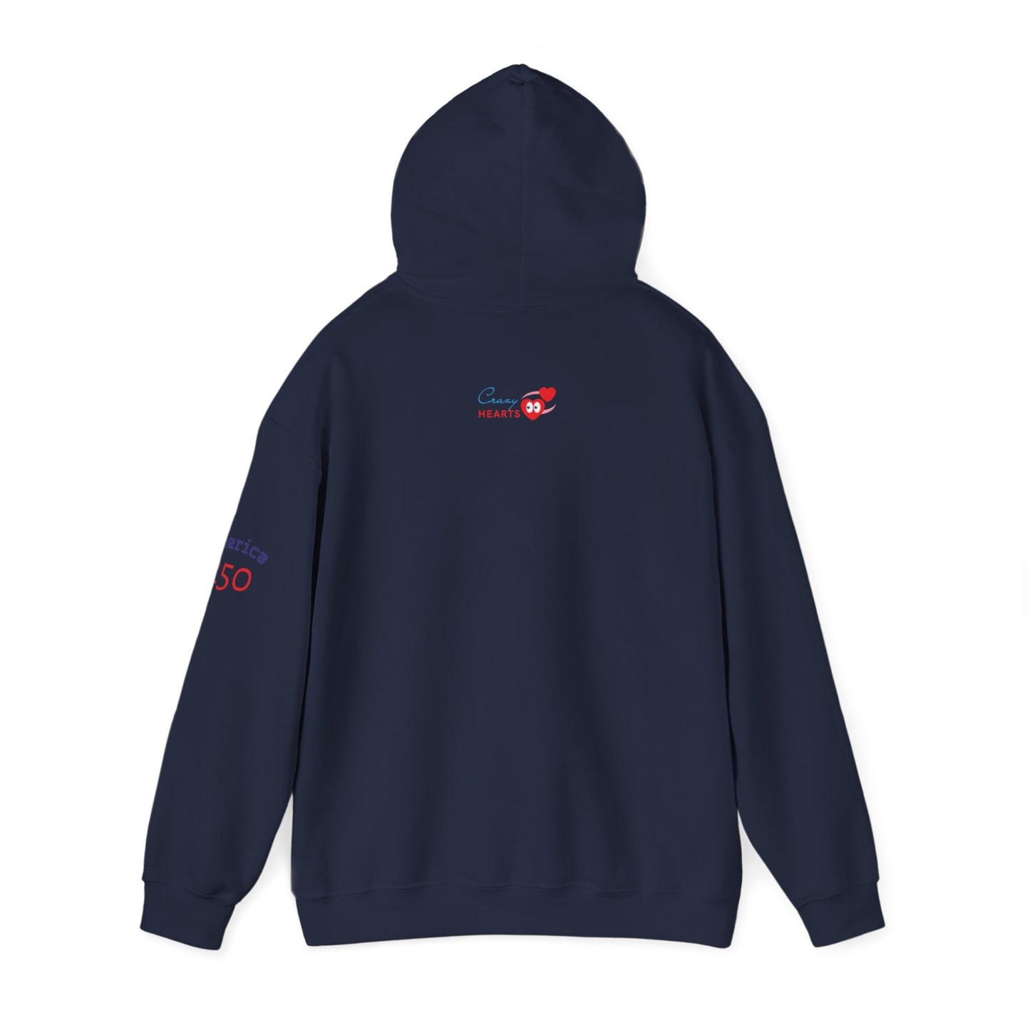American Flag Brushstroke Hoodie — Patriotic USA Pullover (4th of July, Memorial Day)