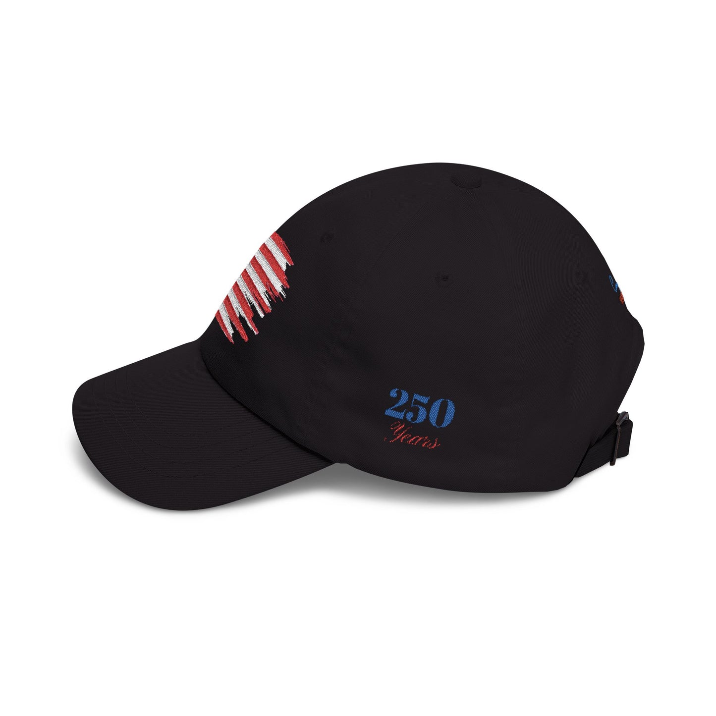 Embroidered American Flag Dad Cap 250 Years